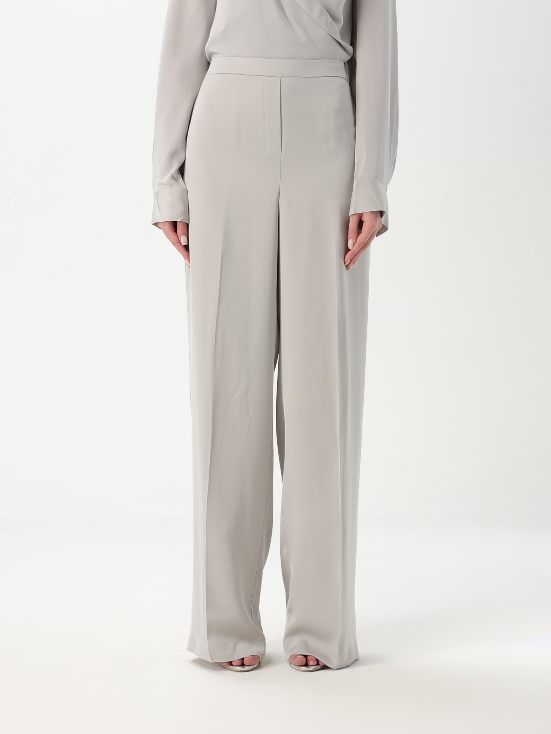 パンツ THEORY Woman Pants Silver K0502208 B6M THEORY: Pants woman - Silver | Theory pants K0502208 online