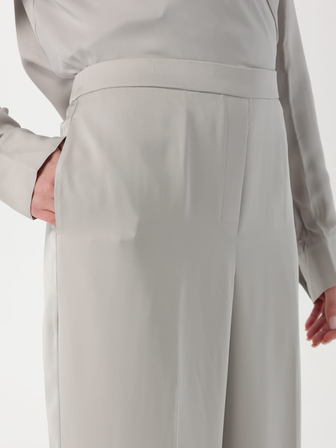 パンツ THEORY Woman Pants Silver K0502208 B6M THEORY: Pants woman - Silver | Theory pants K0502208 online