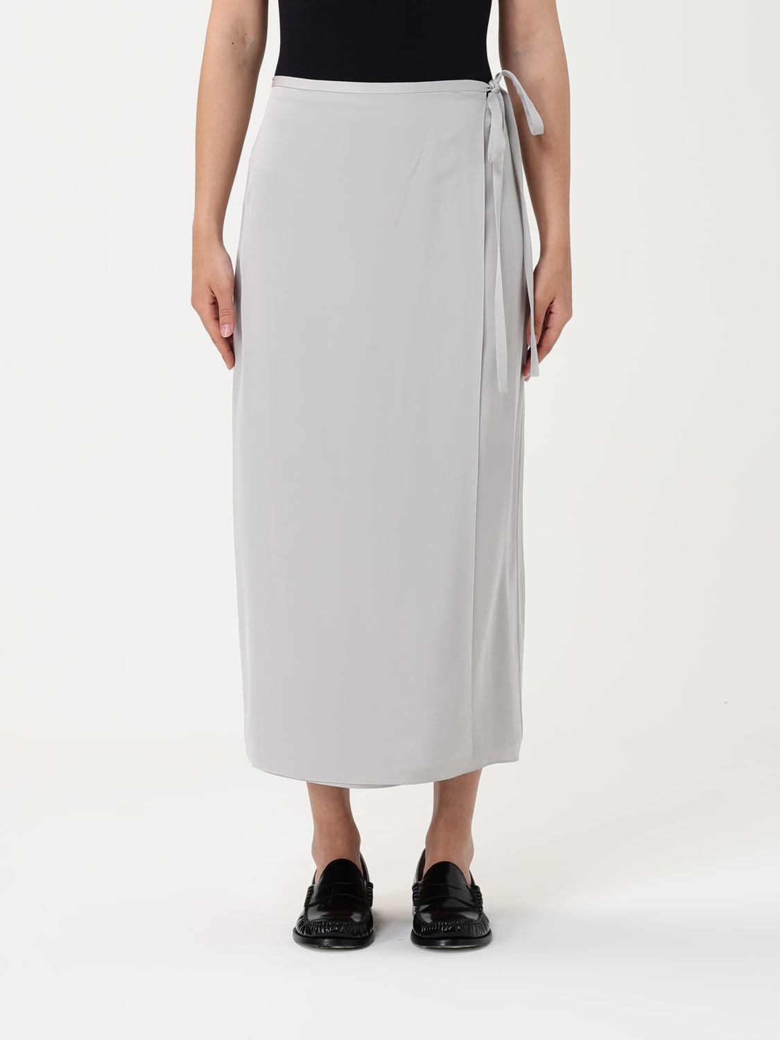 スカート THEORY Woman Skirt Silver O1102303 B6M THEORY: Skirt woman - Silver | Theory skirt O1102303 online
