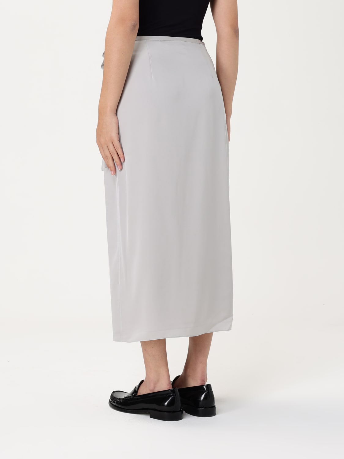 THEORY SKIRT: Skirt woman Theory, Silver - Img 2
