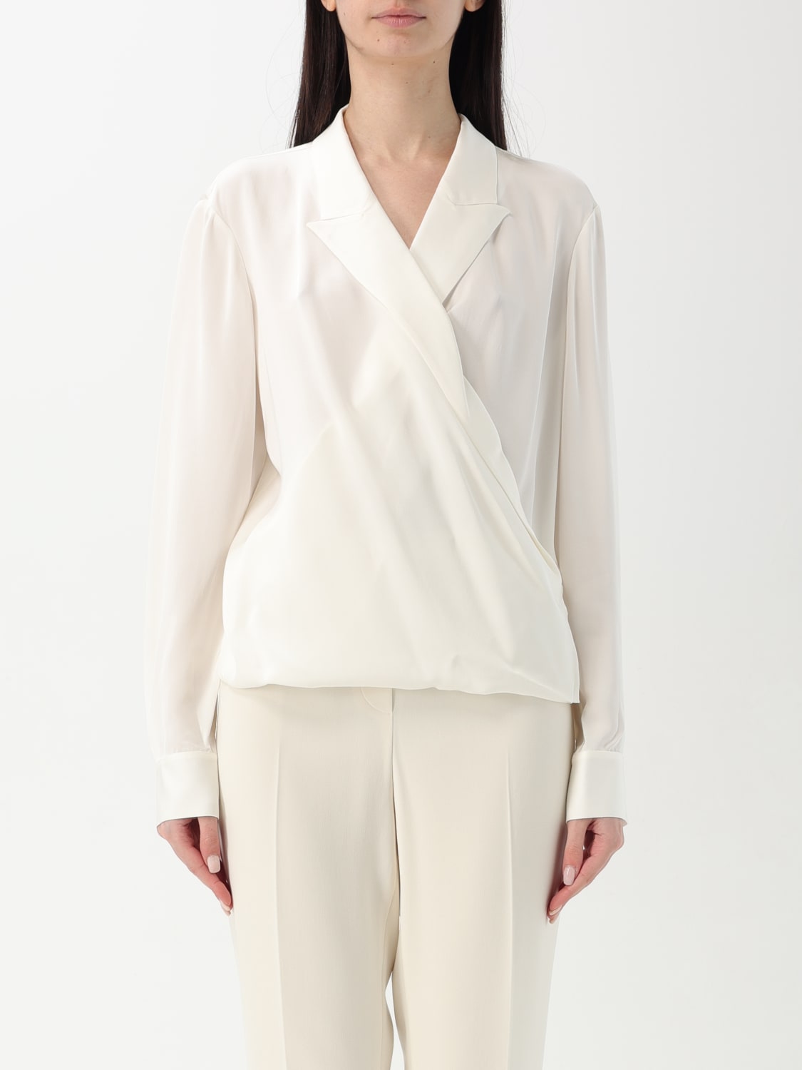THEORY TOP: Shirt woman Theory, Ivory - Img 1