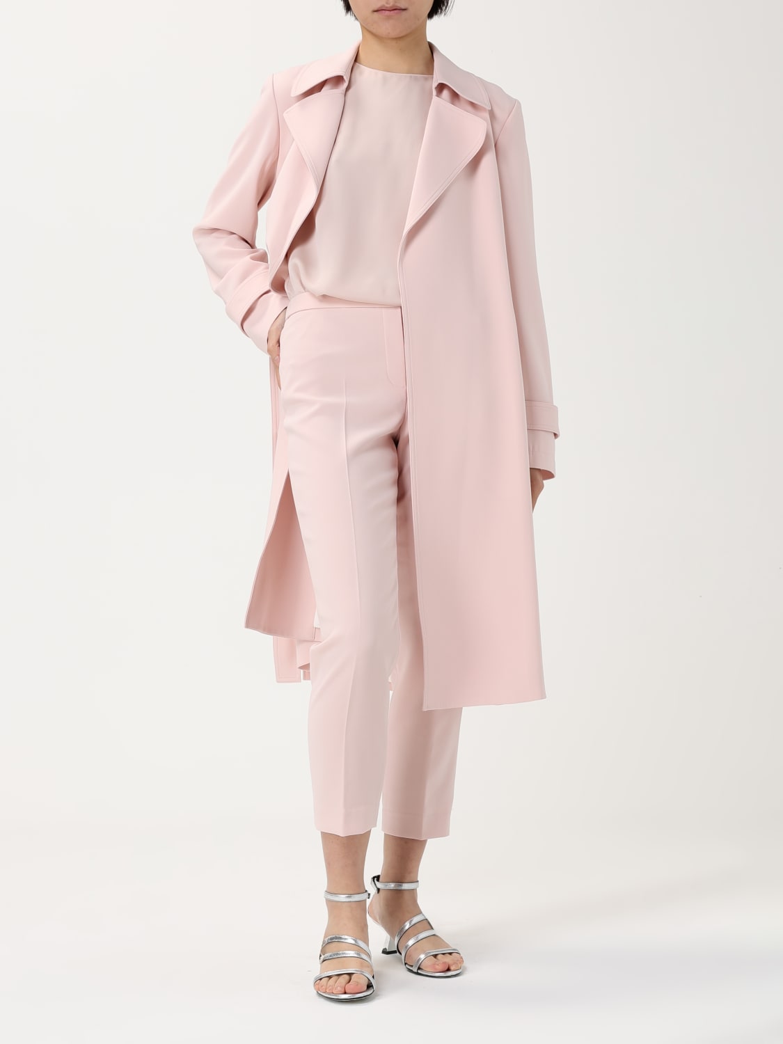 THEORY TOP E BLUSE: Top classico Theory in seta , Rosa - Img 2