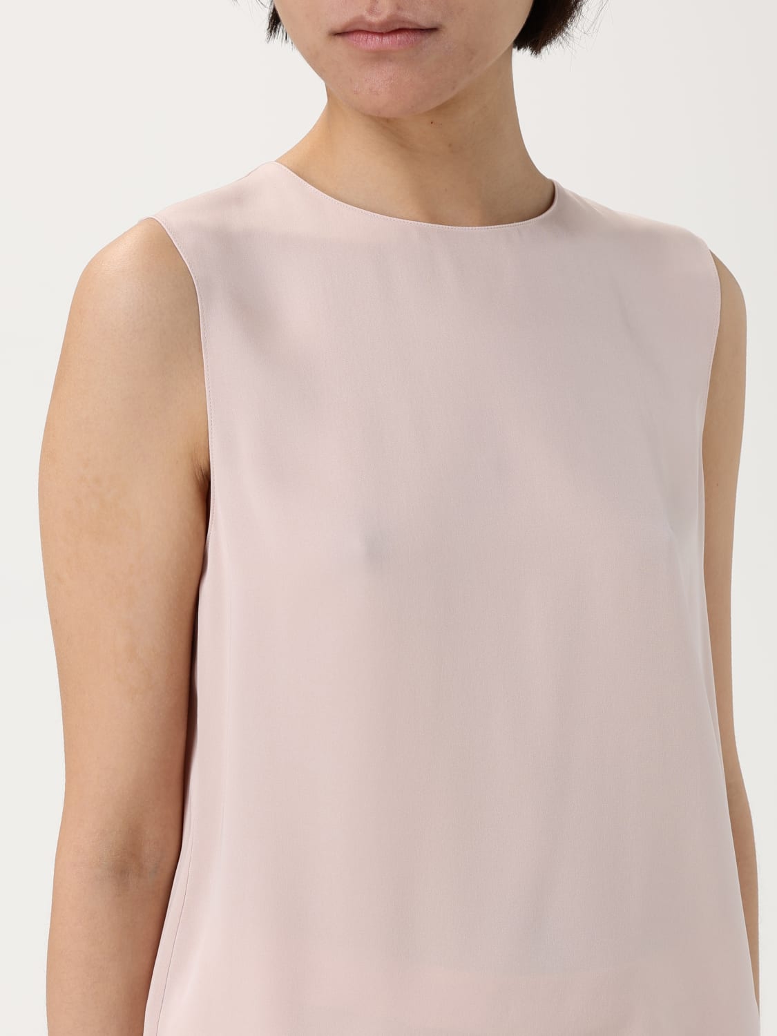 THEORY TOP E BLUSE: Top classico Theory in seta , Rosa - Img 5