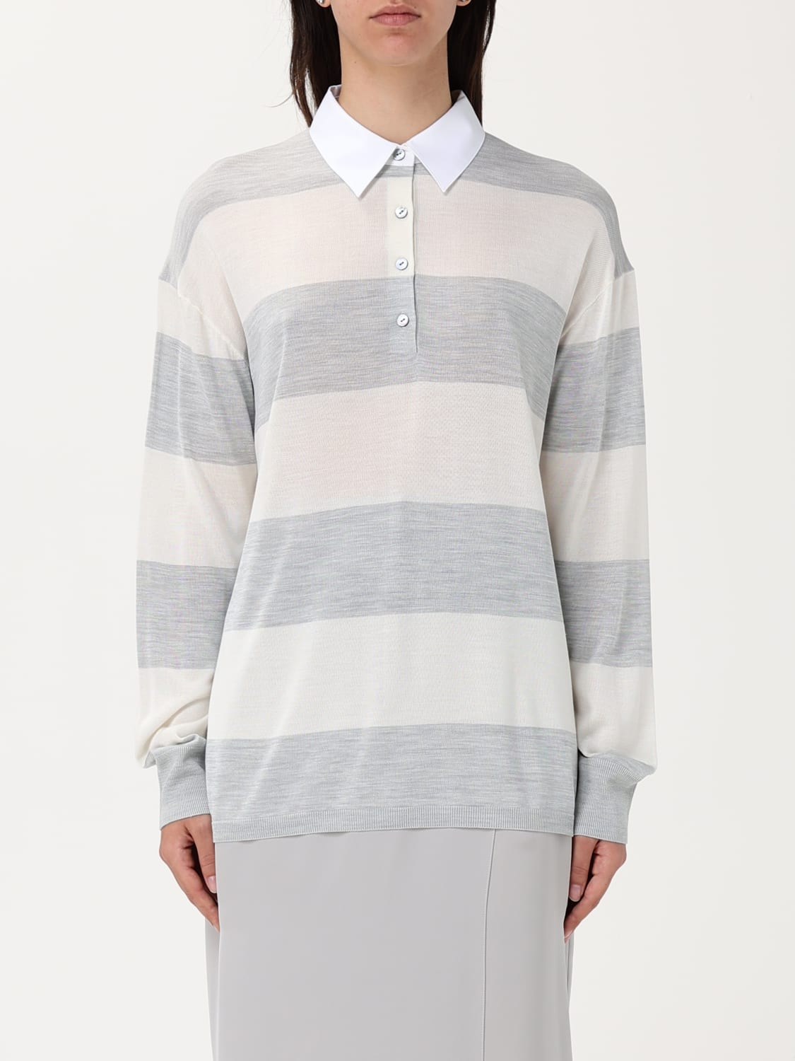 THEORY POLO: Camiseta mujer Theory, Gris - Img 1