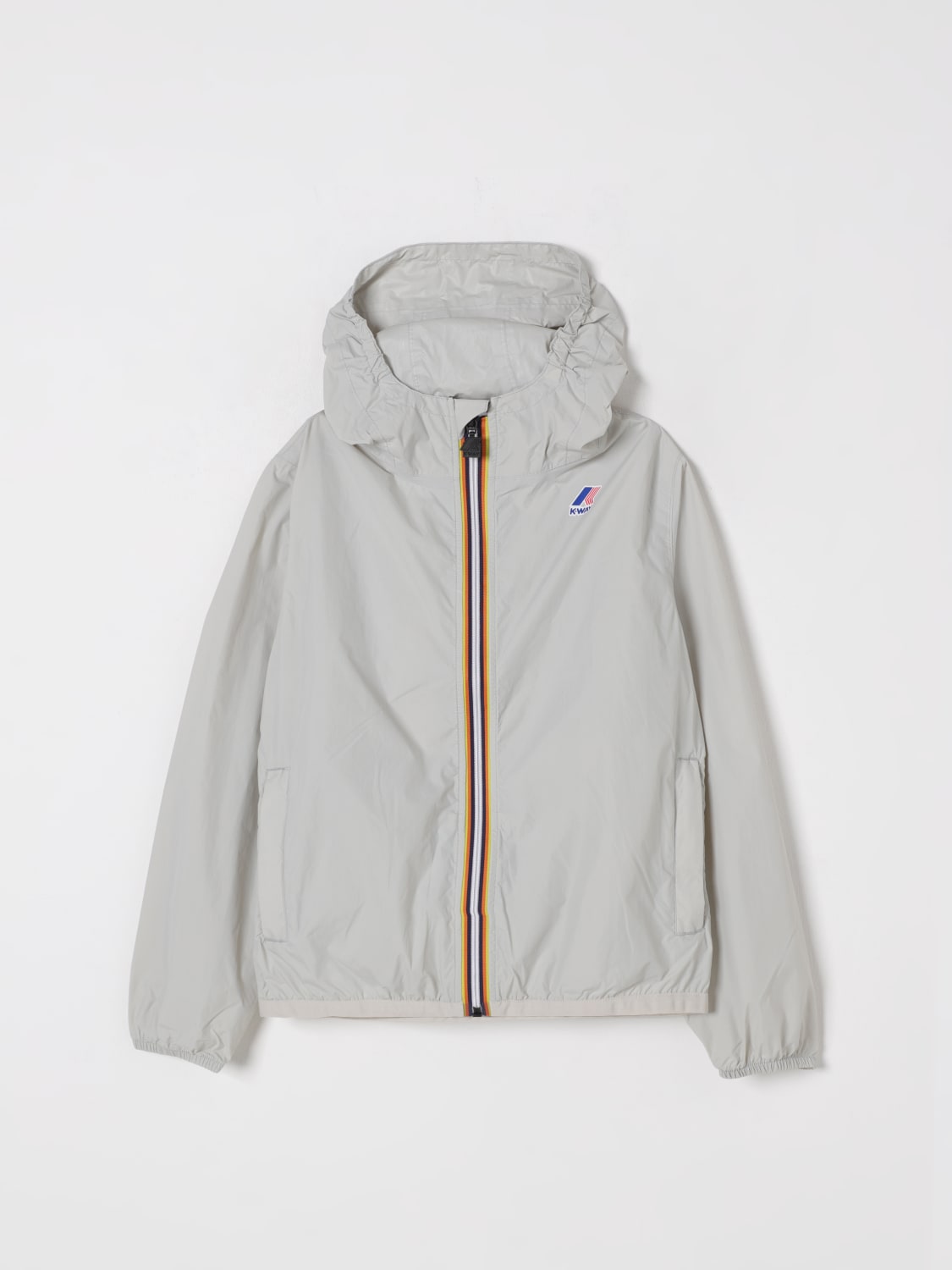 K-WAY GIACCA: Giacca a vento K-way con logo, Beige - Img 1