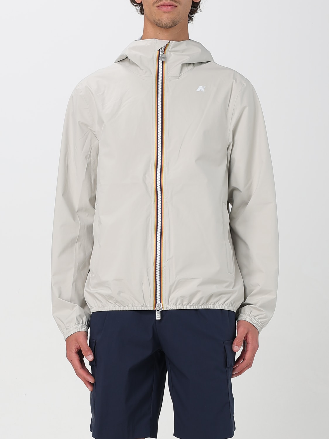 K-WAY JACKET: Jacket men K-way, White - Img 1