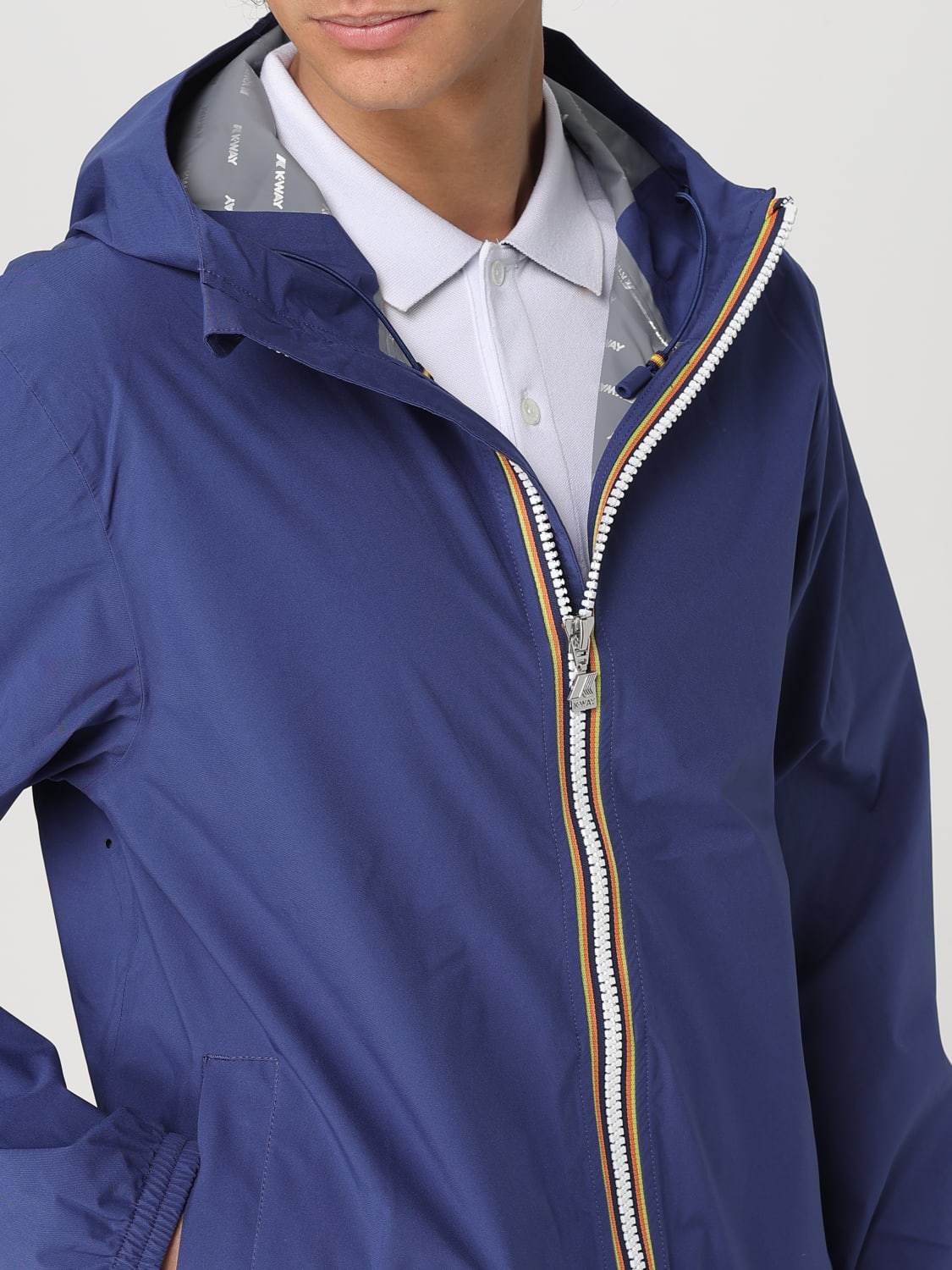 K-WAY 재킷: 재킷 남성 K-way, 블루 - Img 4