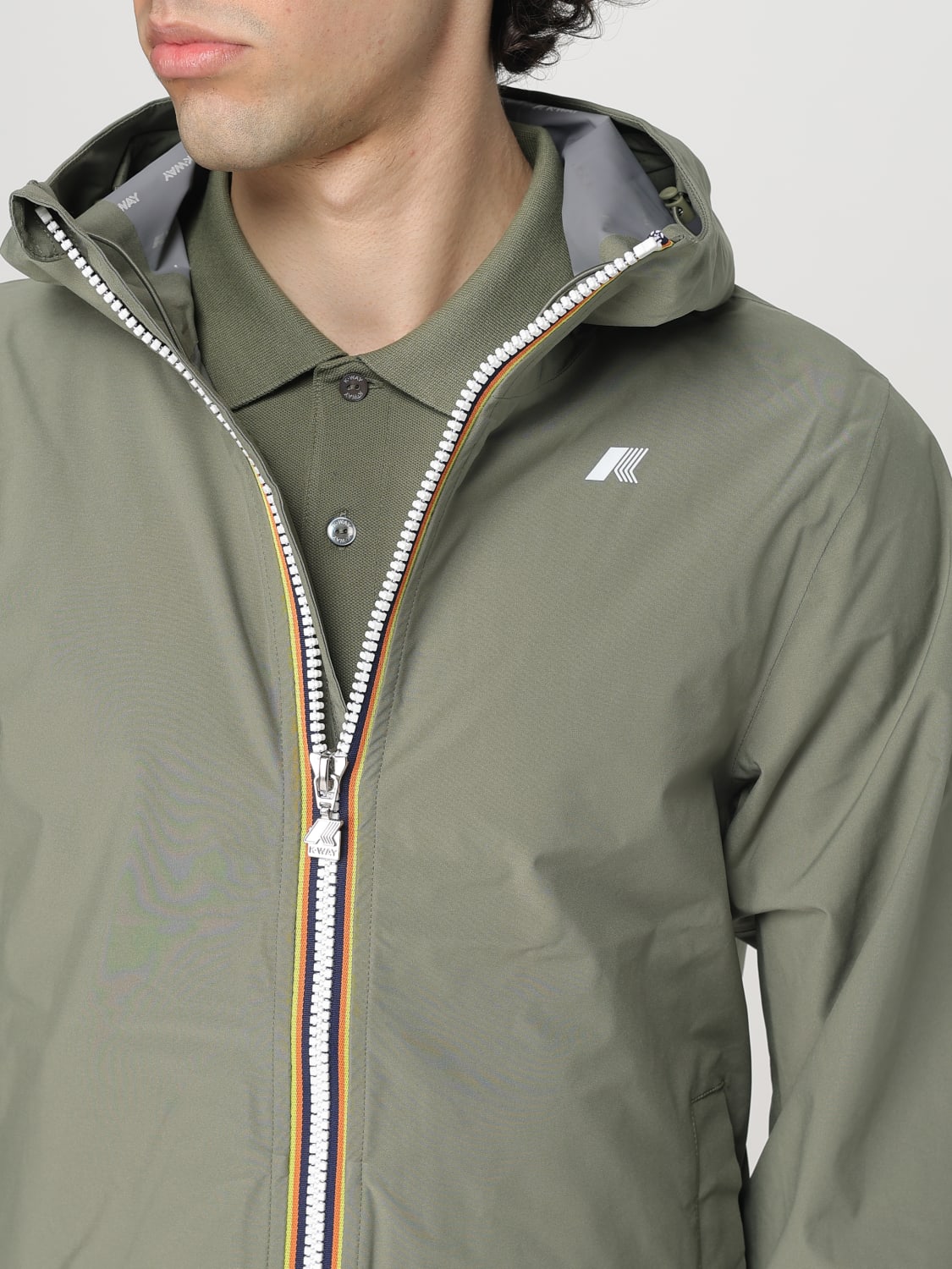 K-WAY JACKET: Jacket men K-way, Green - Img 4