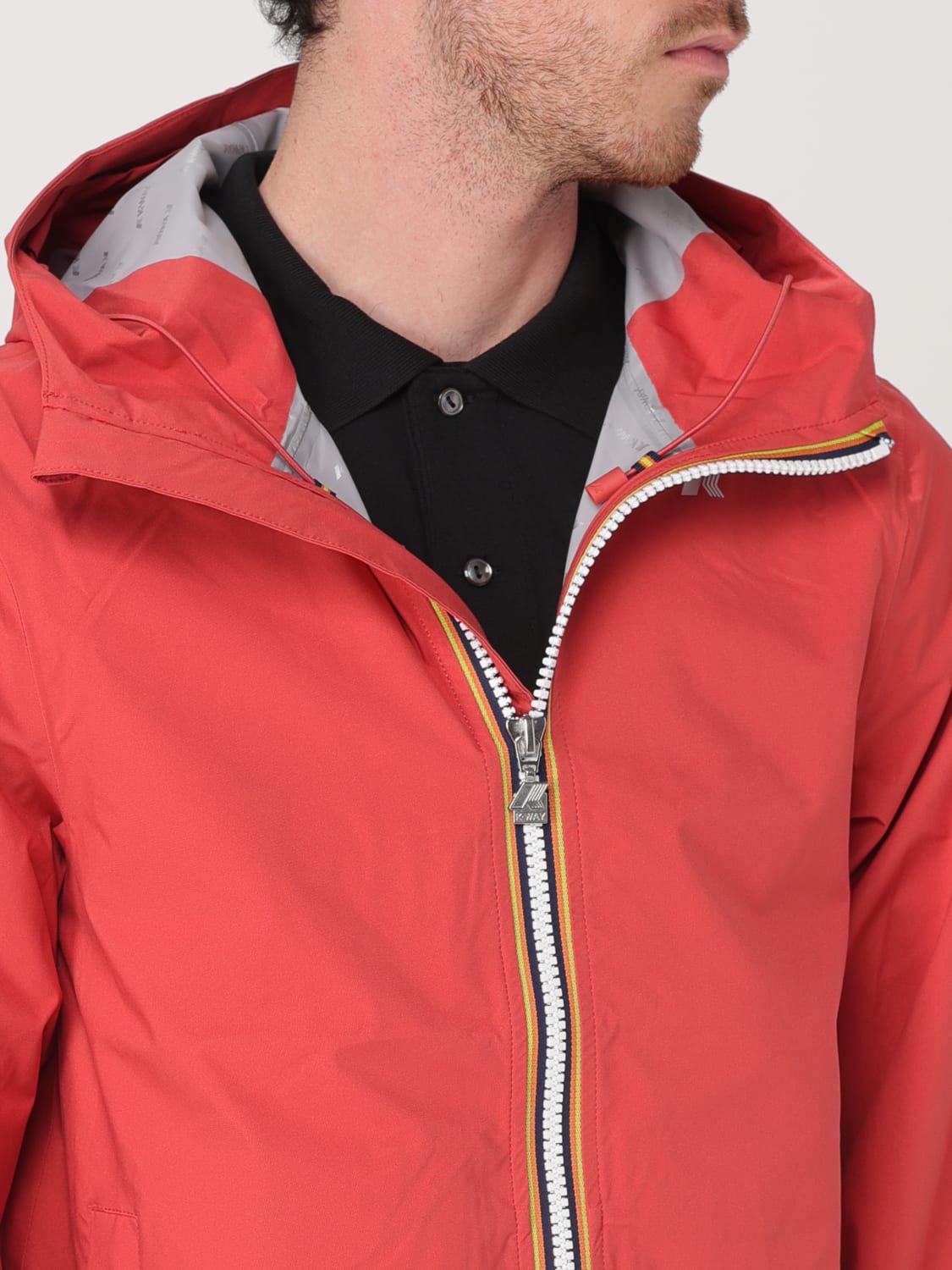 K-WAY JACKET: Jacket men K-way, Red - Img 4