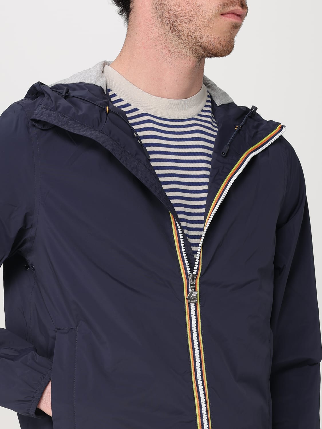 K-WAY JACKET: Jacket men K-way, Navy - Img 4