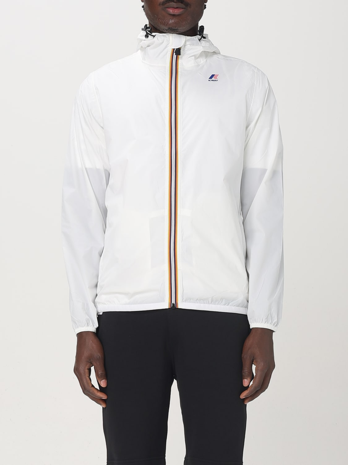 K-WAY JACKET: Jacket men K-way, White - Img 1