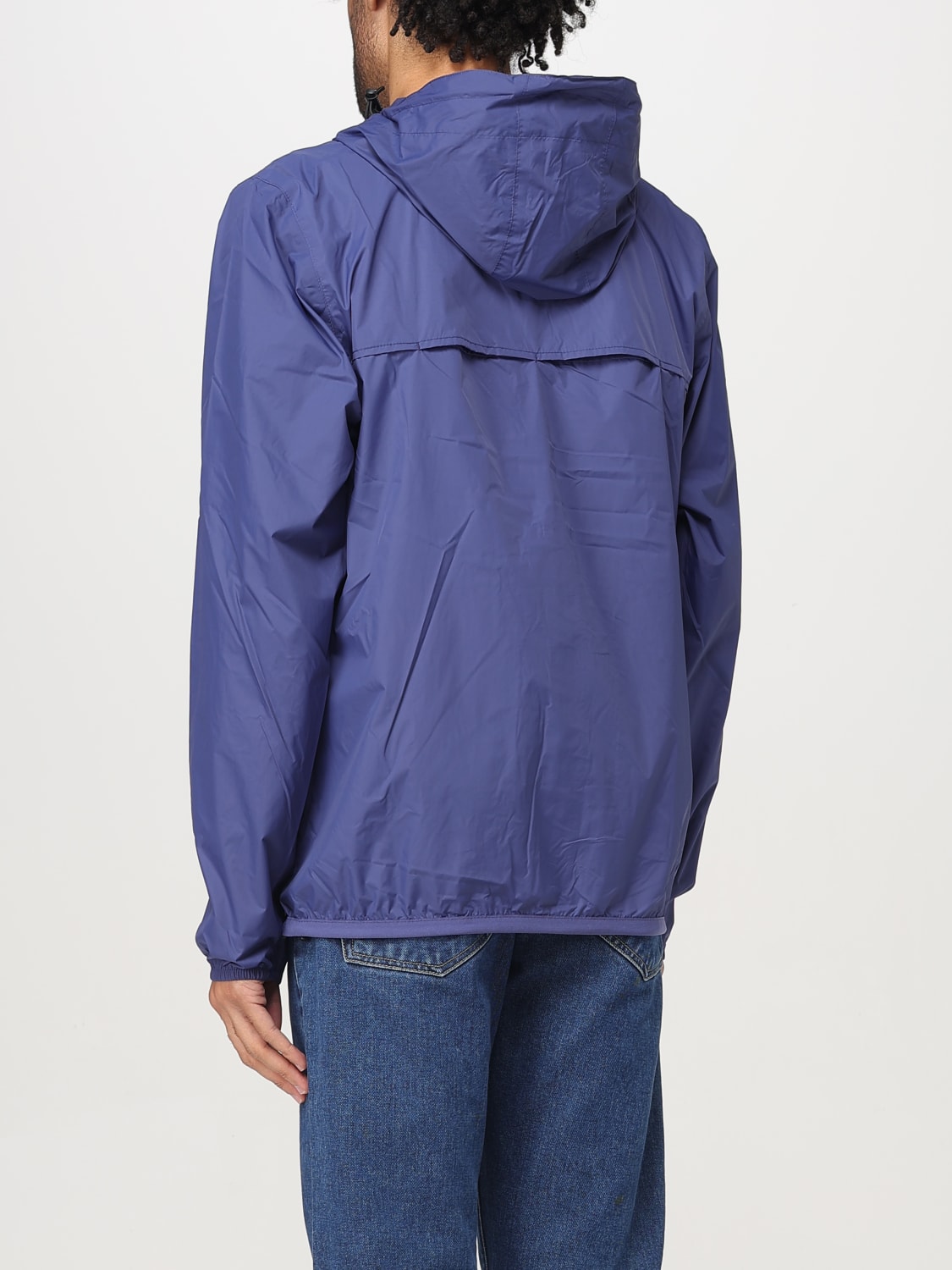 K-WAY GIACCA: Giubbotto con cappuccio K-Way in nylon , Denim - Img 2