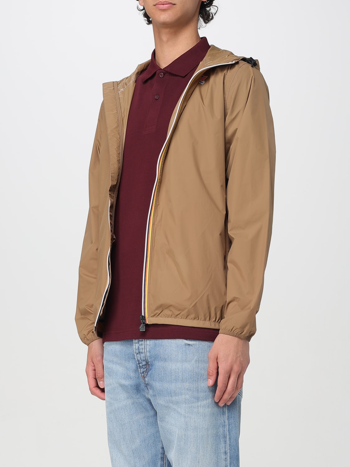 K-WAY 外套: 外套 男士 K-way, 棕色 - Img 3