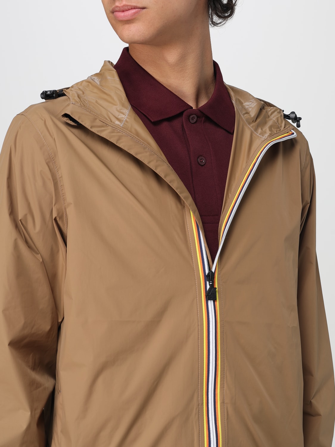 K-WAY 外套: 外套 男士 K-way, 棕色 - Img 4