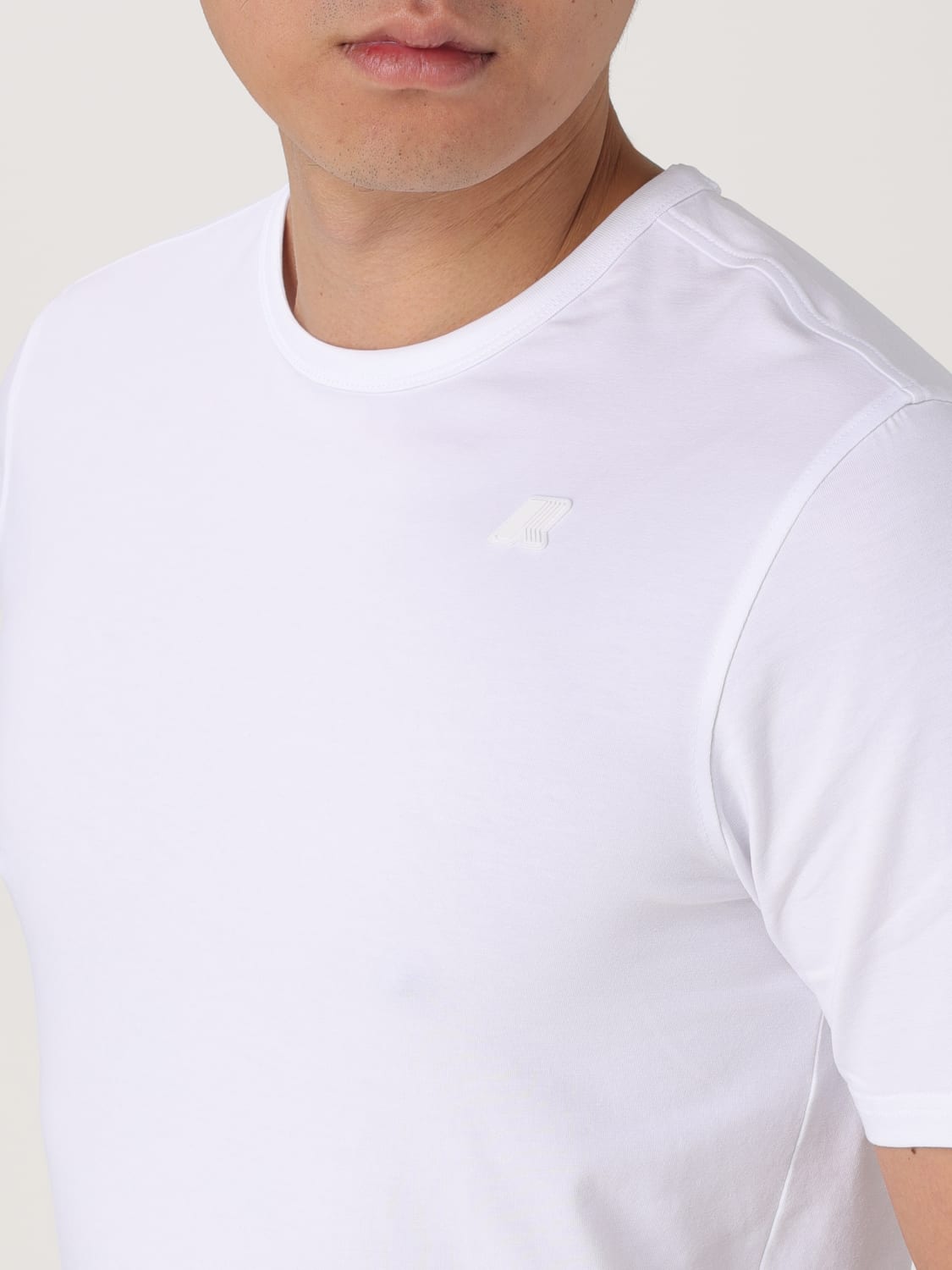 Tシャツ・カットソー K-WAY Men T-shirt White K71349W 001 UBK71349W___001_c502a2e0-2309-