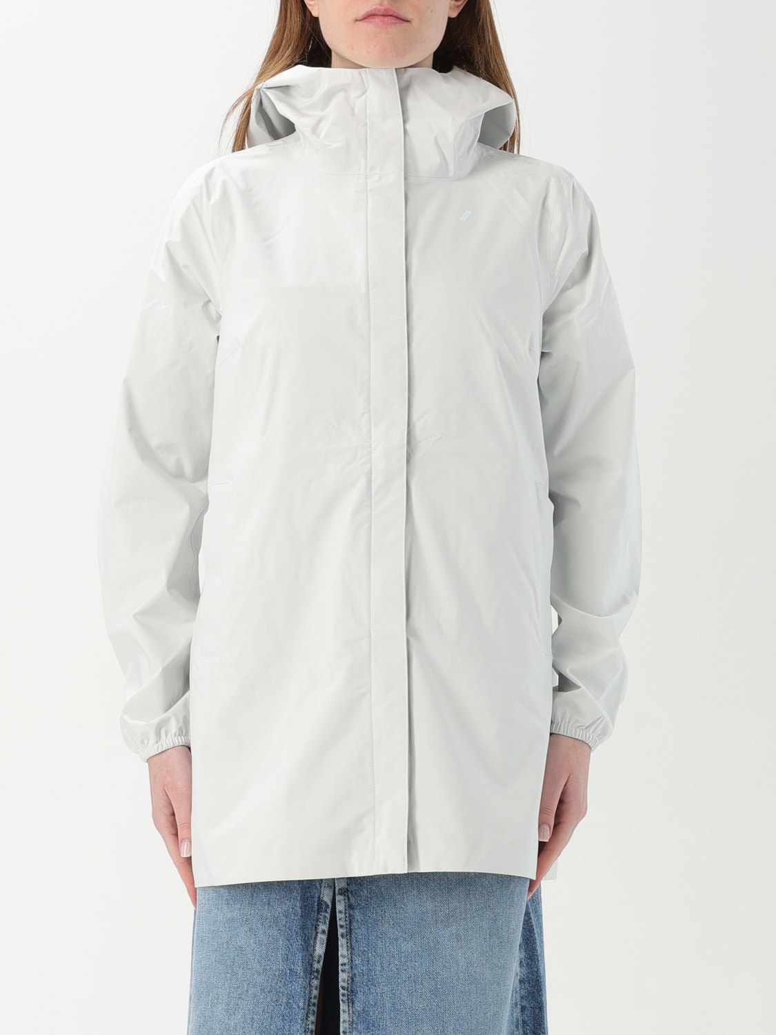 ジャケット K-WAY Woman Jacket White K5127LW 1 Women's Lily Stretch Dot Jacket k5127lw White | Caposerio.com