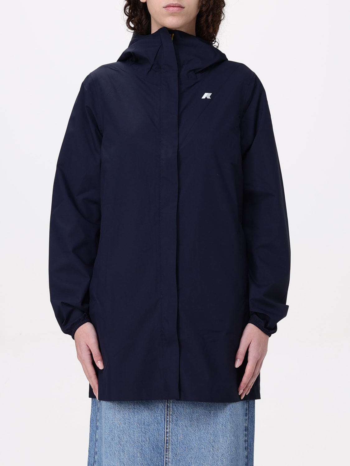 ジャケット K-WAY Woman Jacket Blue K5127NW K89 K-WAY: Jacket woman - Blue | K-Way jacket K5127NW online at