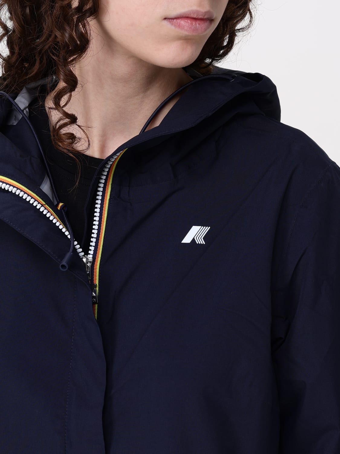 ジャケット K-WAY Woman Jacket Blue K5127NW K89 K-WAY: Jacket woman - Blue | K-Way jacket K5127NW online at