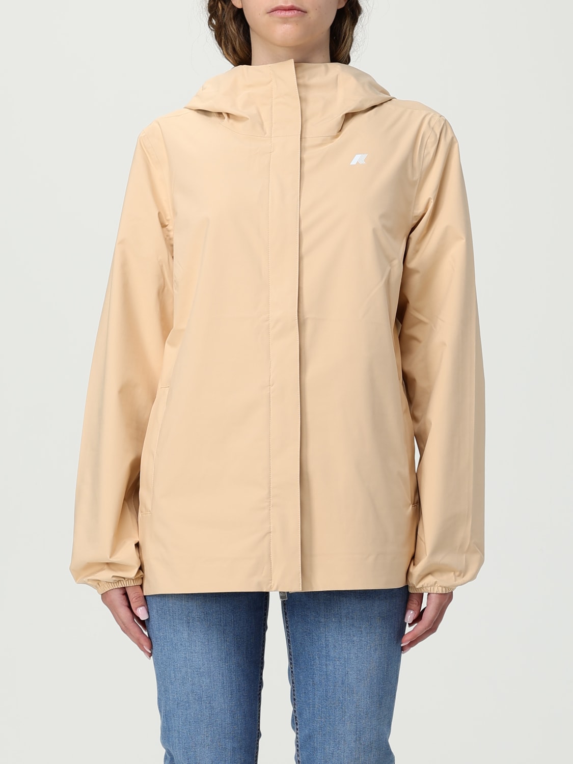 ジャケット K-WAY Woman Jacket Yellow K31382W W6I K-WAY: Jacket woman - Yellow | K-Way jacket K31382W online