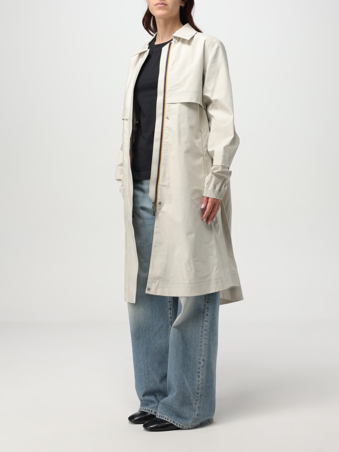 K-WAY JACKE: Jacke damen K-way, Beige - Img 3