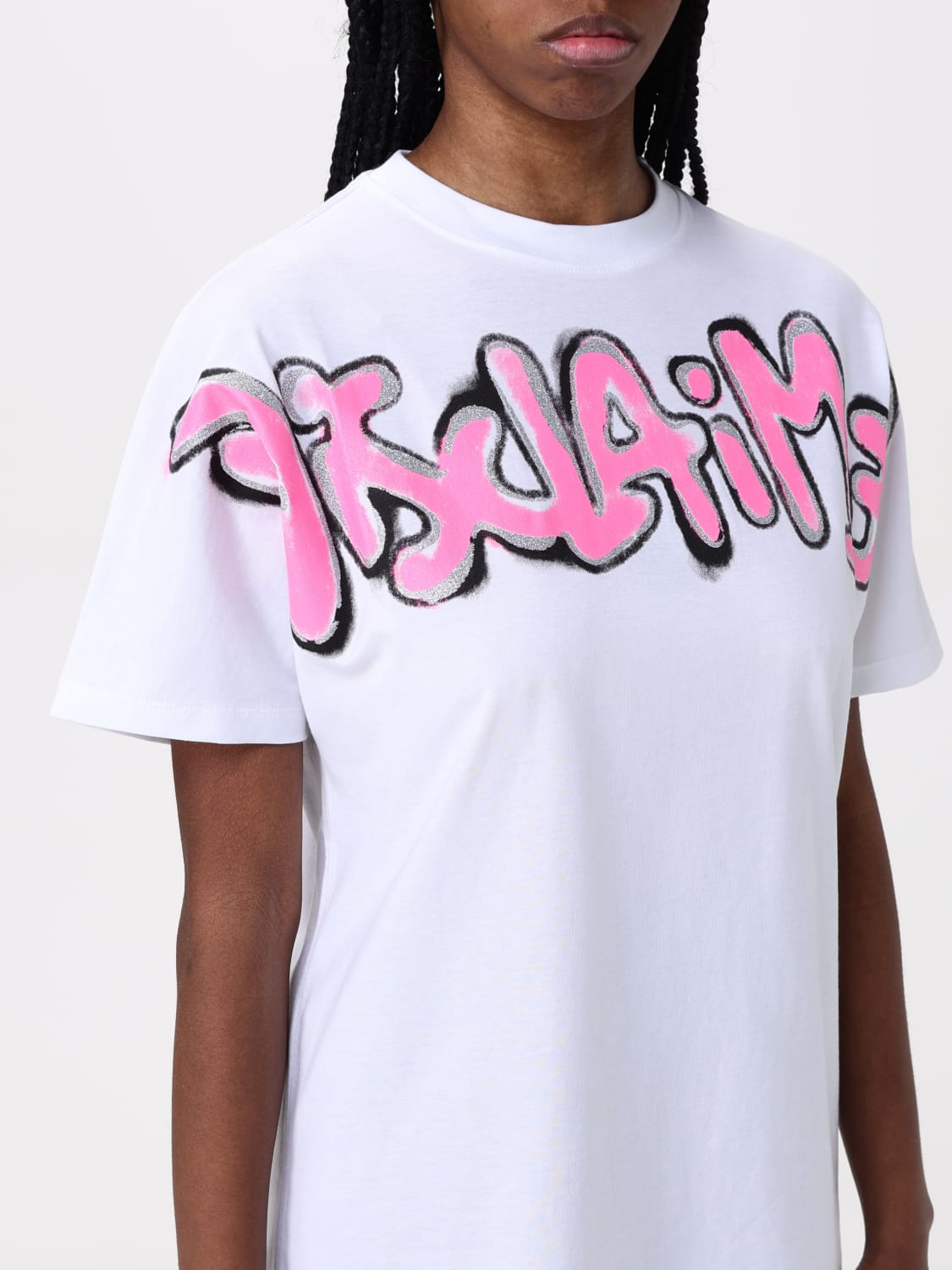 DISCLAIMER T-SHIRT: T-shirt woman Disclaimer, White - Img 3