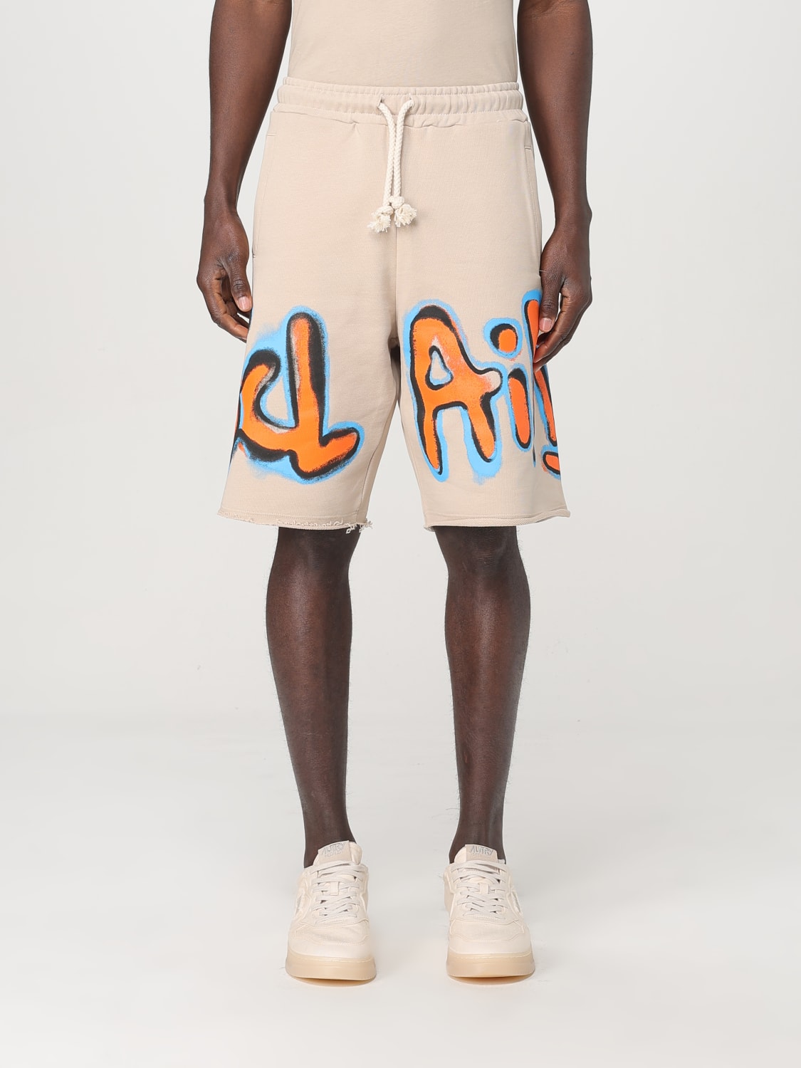 DISCLAIMER SHORTS: Short men Disclaimer, Beige - Img 1