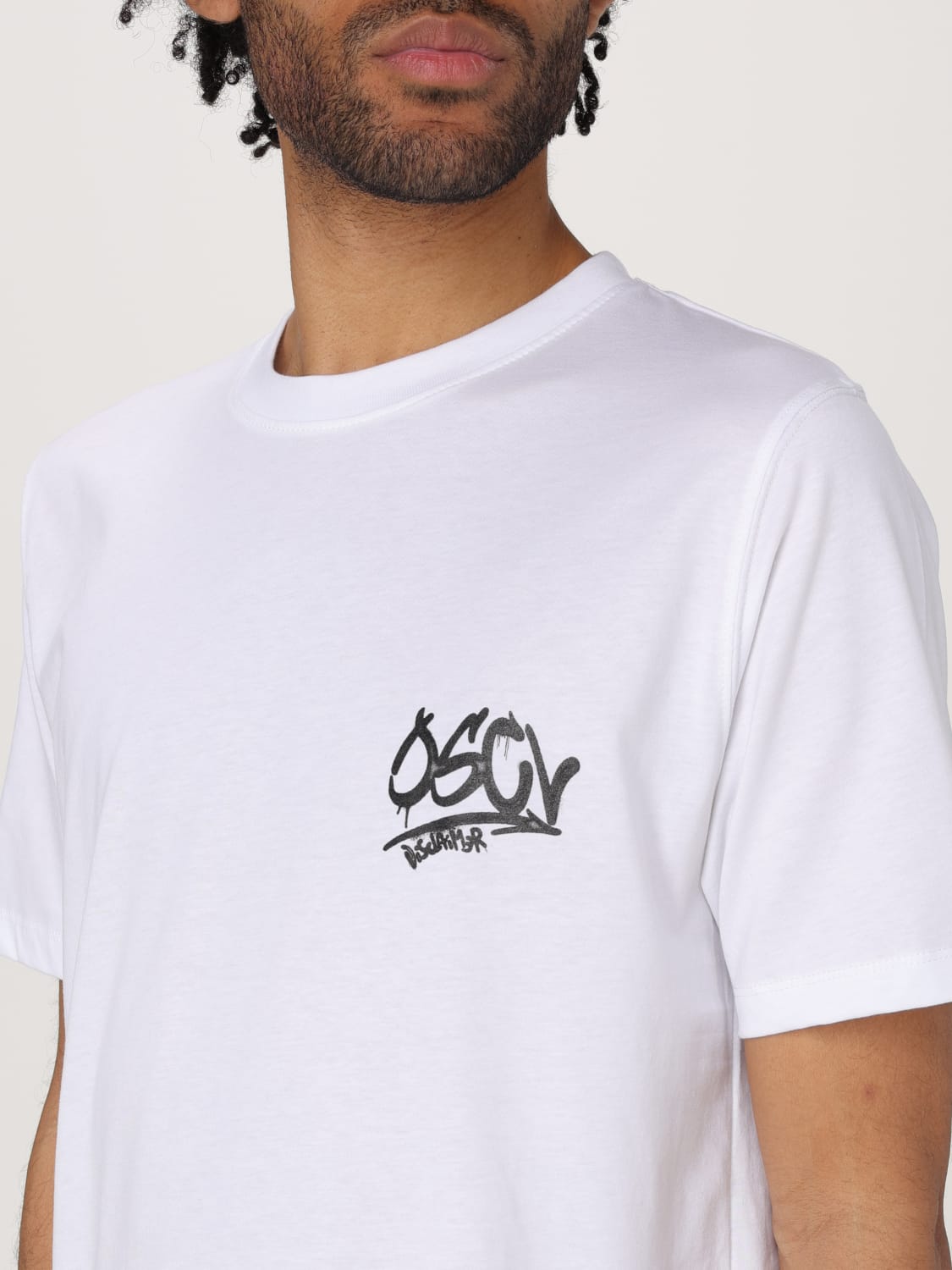 DISCLAIMER T-SHIRT: T-shirt in cotone con logo Sacai, Bianco - Img 3