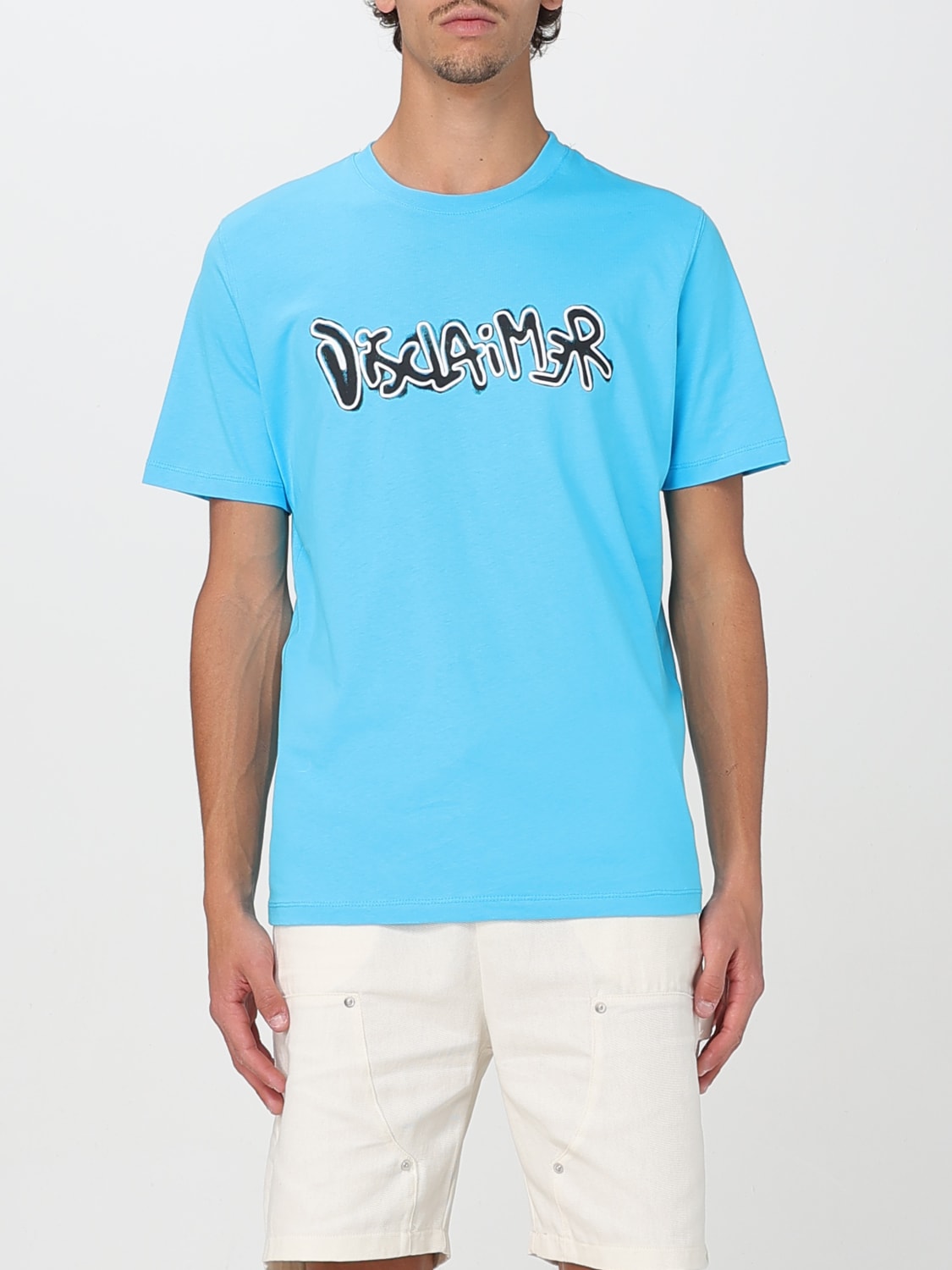 DISCLAIMER T-SHIRT: T-shirt men Disclaimer, Turquoise - Img 1