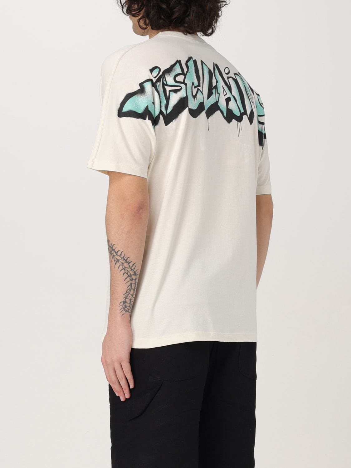 DISCLAIMER T-SHIRT: T-shirt men Disclaimer, Yellow Cream - Img 2