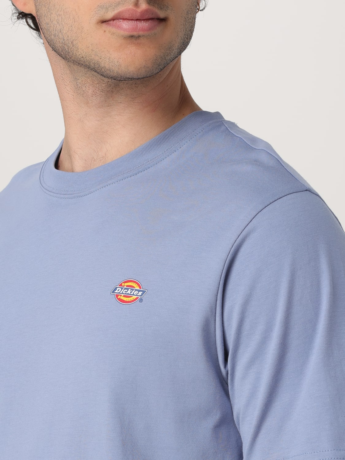 Tシャツ・カットソー DICKIES Men T-shirt Gnawed Blue DK0A4XDB K371 Dickies Men's Horseshoe T-Shirt Logo Graphic Work Tee, Short