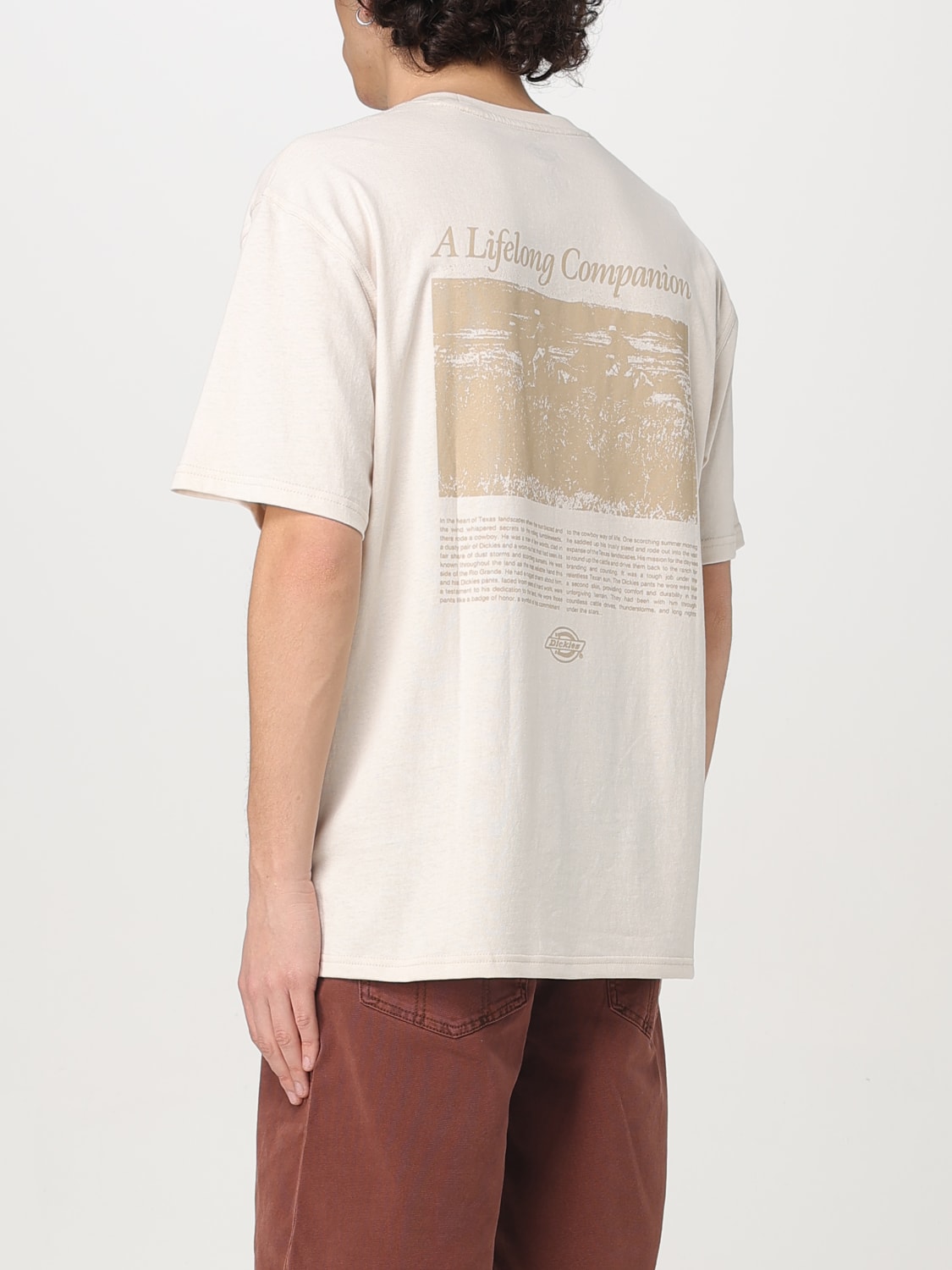 Tシャツ・カットソー DICKIES Men T-shirt Yellow Cream DK0A4Z92 F901 DICKIES: T-shirt men - Yellow Cream | Dickies t-shirt