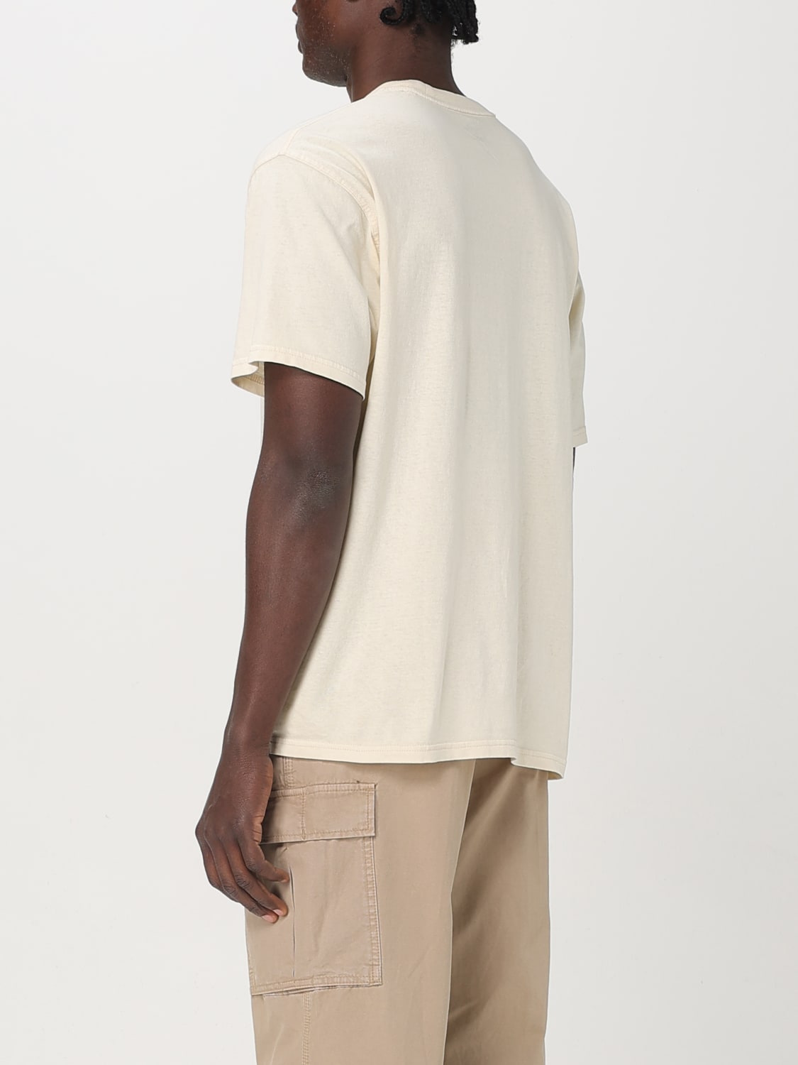 Tシャツ・カットソー DICKIES Men T-shirt Yellow Cream DK0A4Z8Y F901 DICKIES: T-shirt men - Yellow Cream | Dickies t-shirt