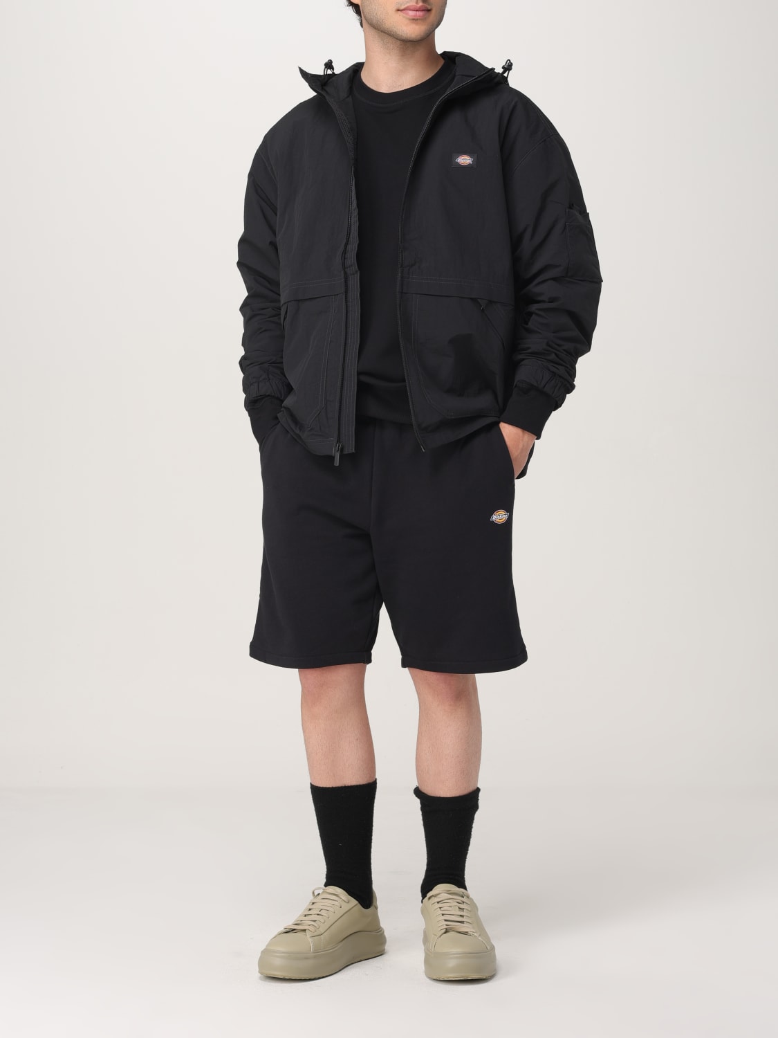 DICKIES FELPA: Felpa a girocollo in misto cotone con mini logo Dickies, Nero - Img 2