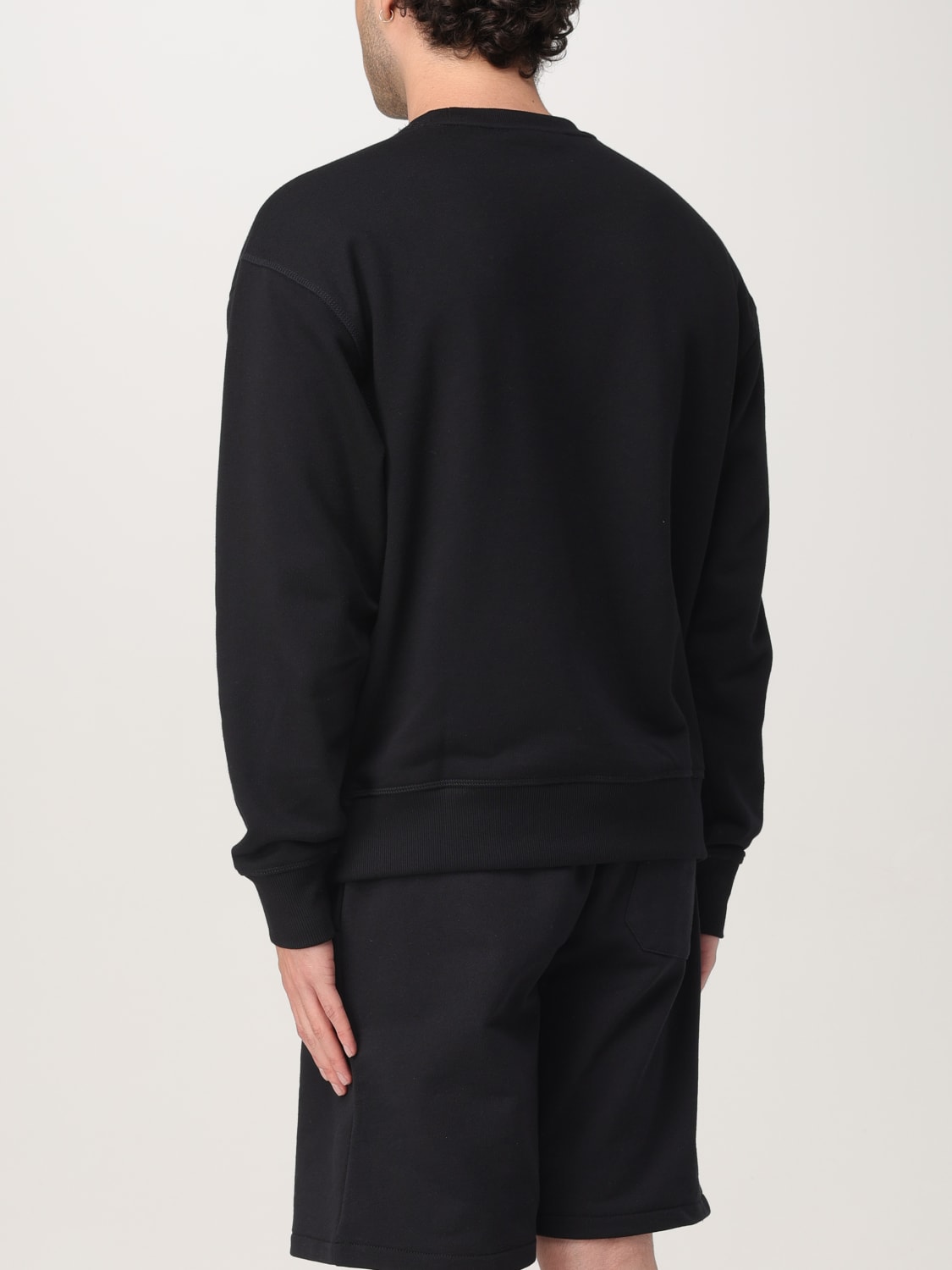 DICKIES FELPA: Felpa a girocollo in misto cotone con mini logo Dickies, Nero - Img 3