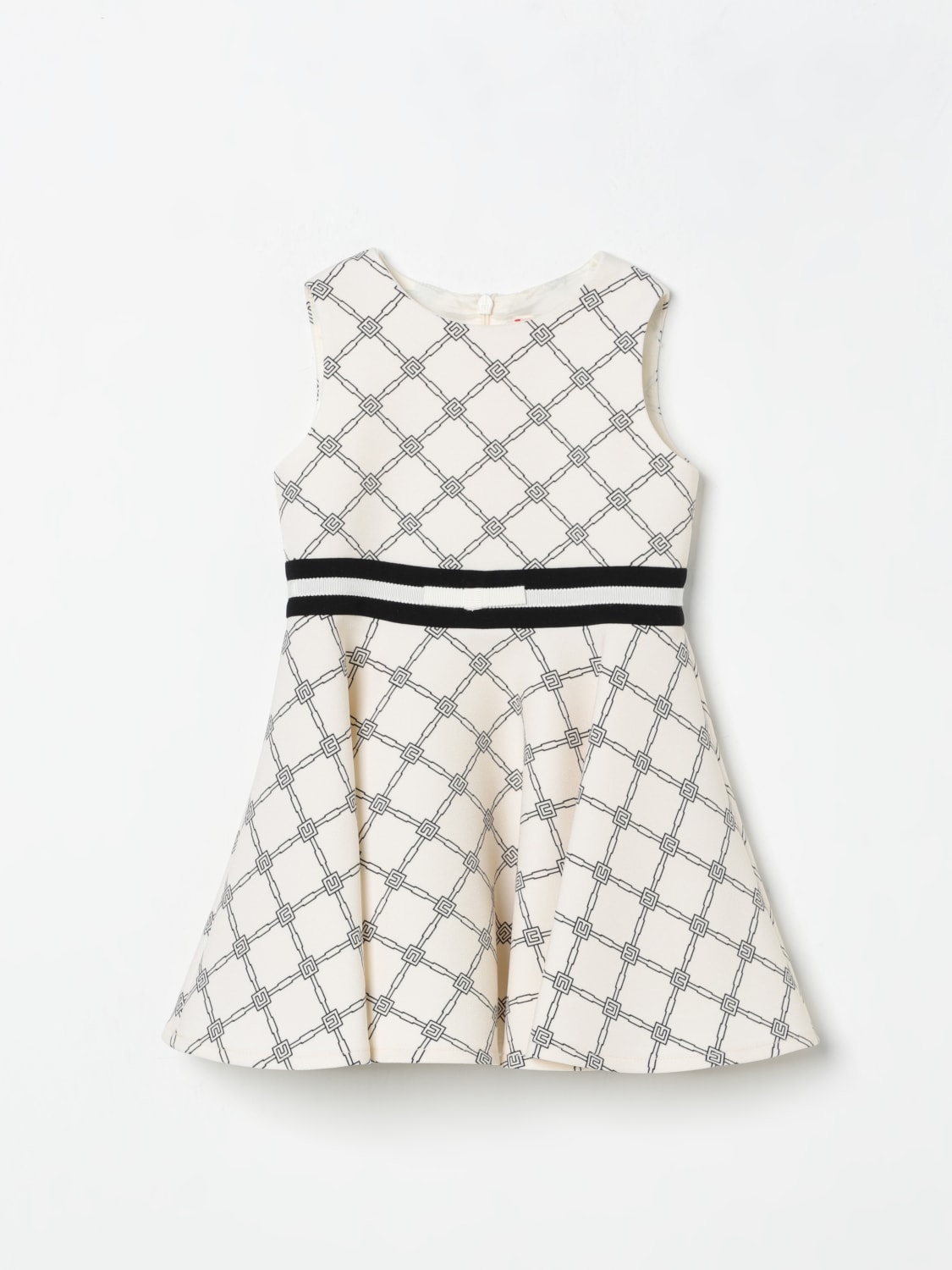 ELISABETTA FRANCHI LA MIA BAMBINA ABITO: Abito logato Elisabetta Franchi La Mia Bambina, Panna - Img 1