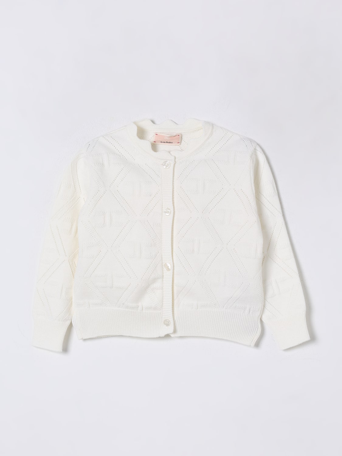 ELISABETTA FRANCHI LA MIA BAMBINA 毛衣: 毛衣 儿童 Elisabetta Franchi La Mia Bambina, 奶油黄 - Img 1