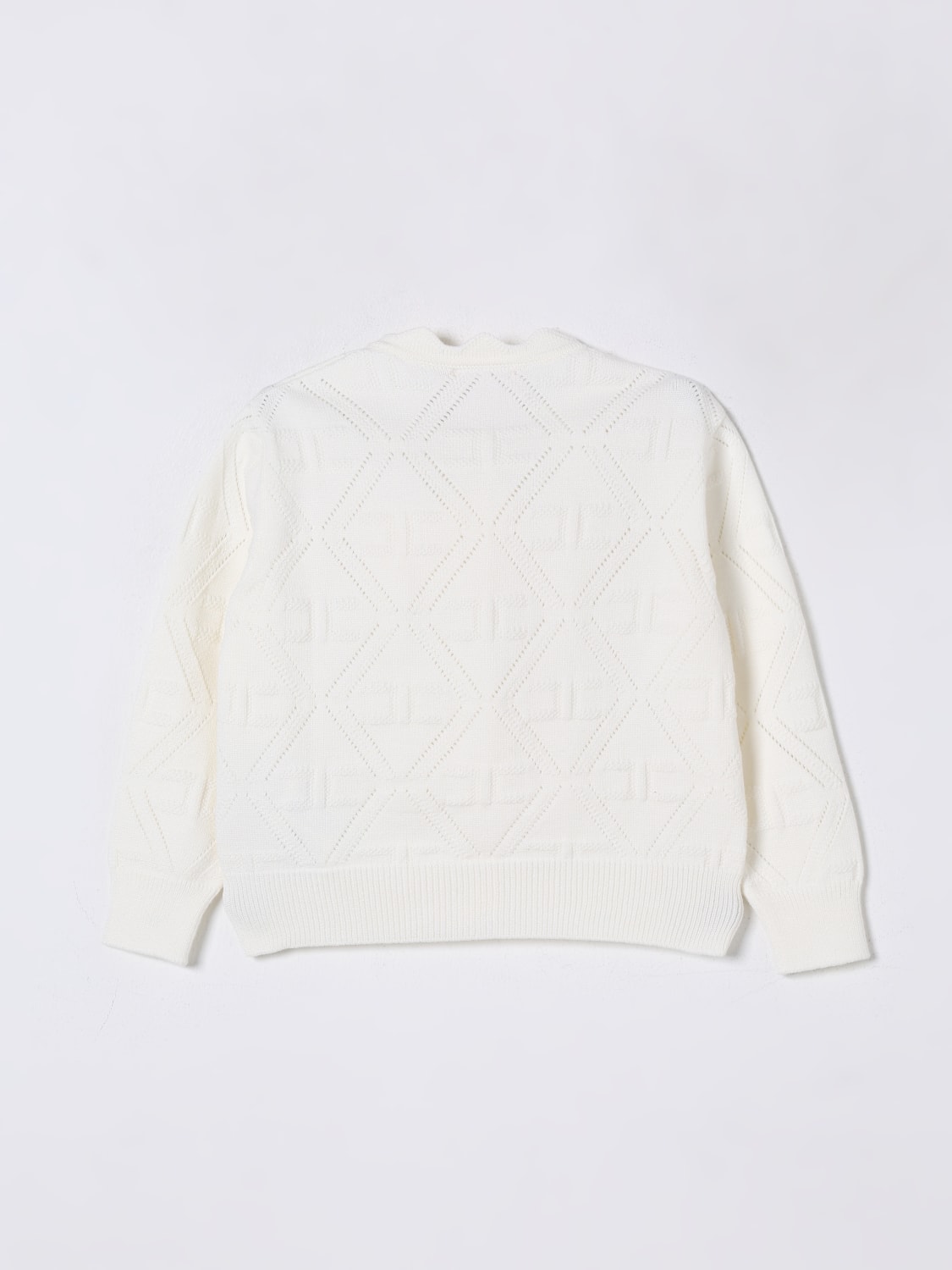 ELISABETTA FRANCHI LA MIA BAMBINA 毛衣: 毛衣 儿童 Elisabetta Franchi La Mia Bambina, 奶油黄 - Img 2