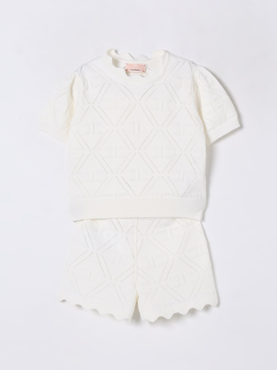 ELISABETTA FRANCHI LA MIA BAMBINA JUMPSUIT: Jumpsuit kids Elisabetta Franchi La Mia Bambina, Yellow Cream - Img 1