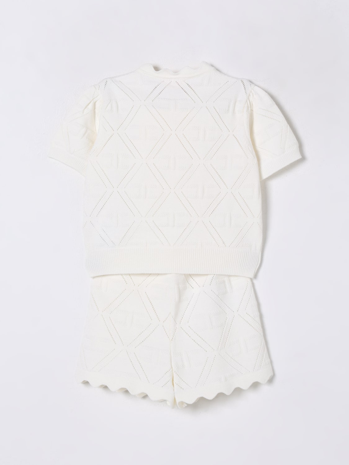 ELISABETTA FRANCHI LA MIA BAMBINA JUMPSUIT: Jumpsuit kids Elisabetta Franchi La Mia Bambina, Yellow Cream - Img 2