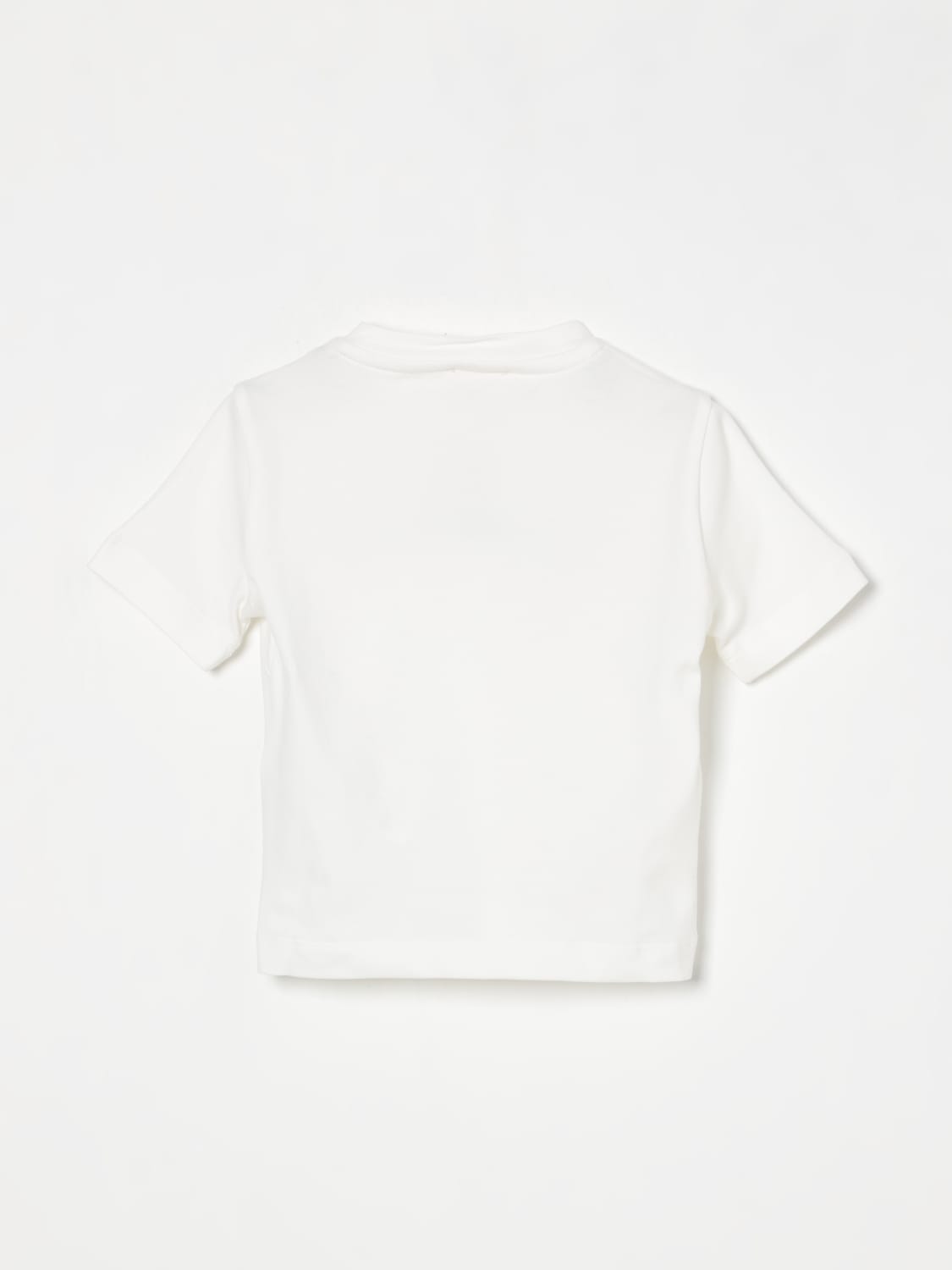 ELISABETTA FRANCHI LA MIA BAMBINA T-SHIRT: T-shirt in cotone con logo Elisabetta Franchi La Mia Bambina, Panna - Img 2