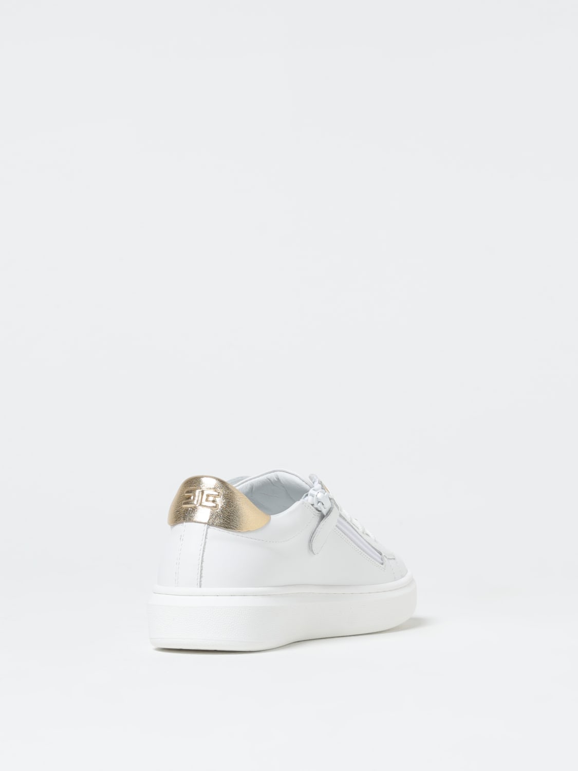 ELISABETTA FRANCHI LA MIA BAMBINA SNEAKERS: Sneakers Elisabetta Franchi La Mia Bambina in pelle , Bianco - Img 3