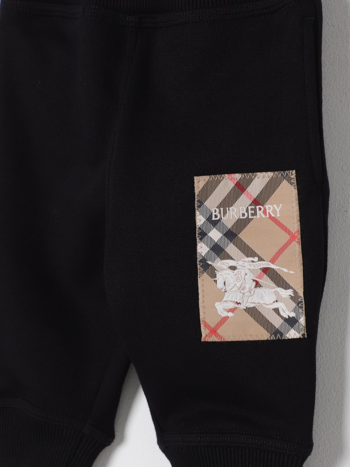 BURBERRY PANTS: Pants kids Burberry, Black - Img 3