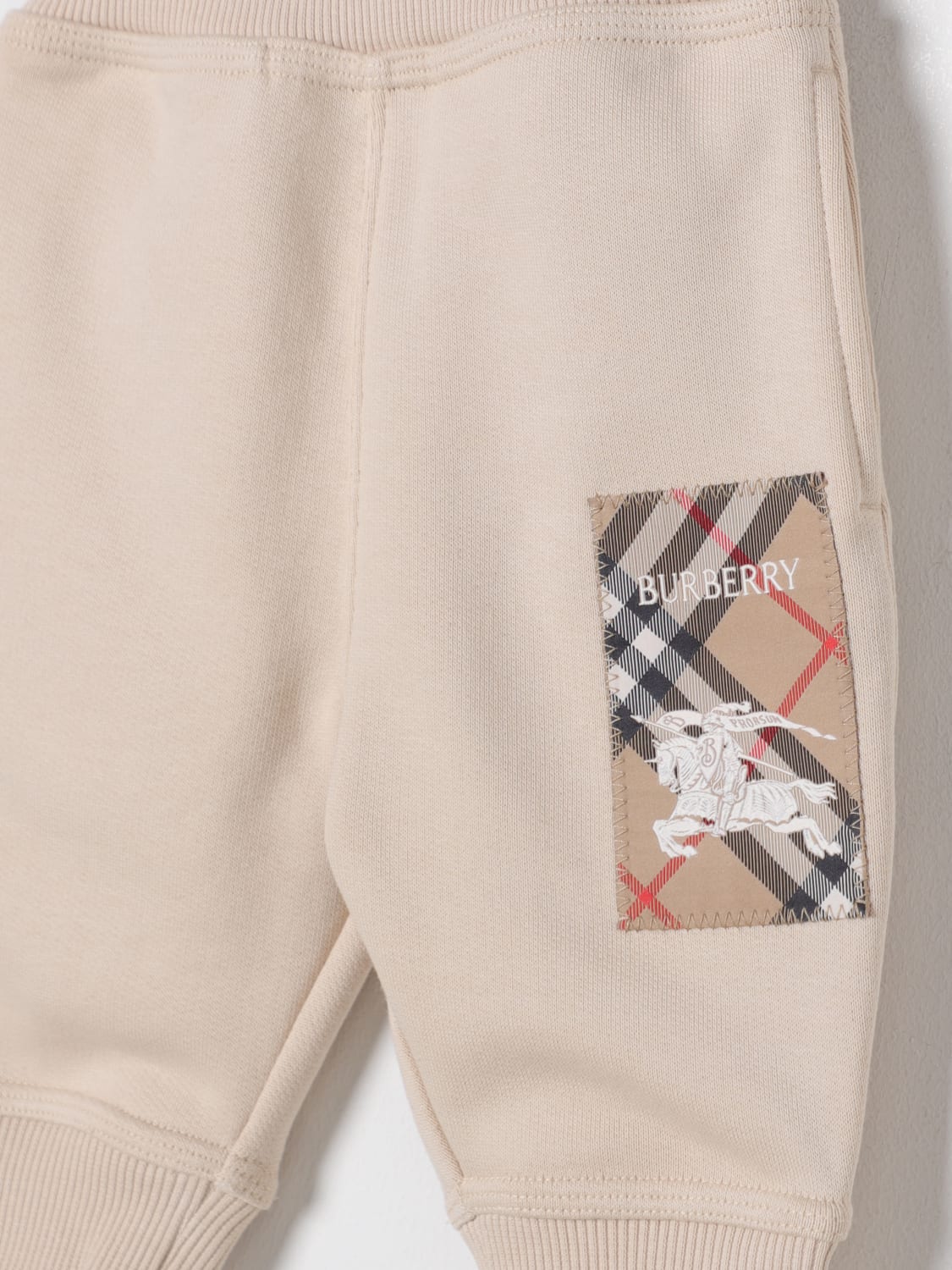 BURBERRY PANTS: Pants kids Burberry, Ivory - Img 3