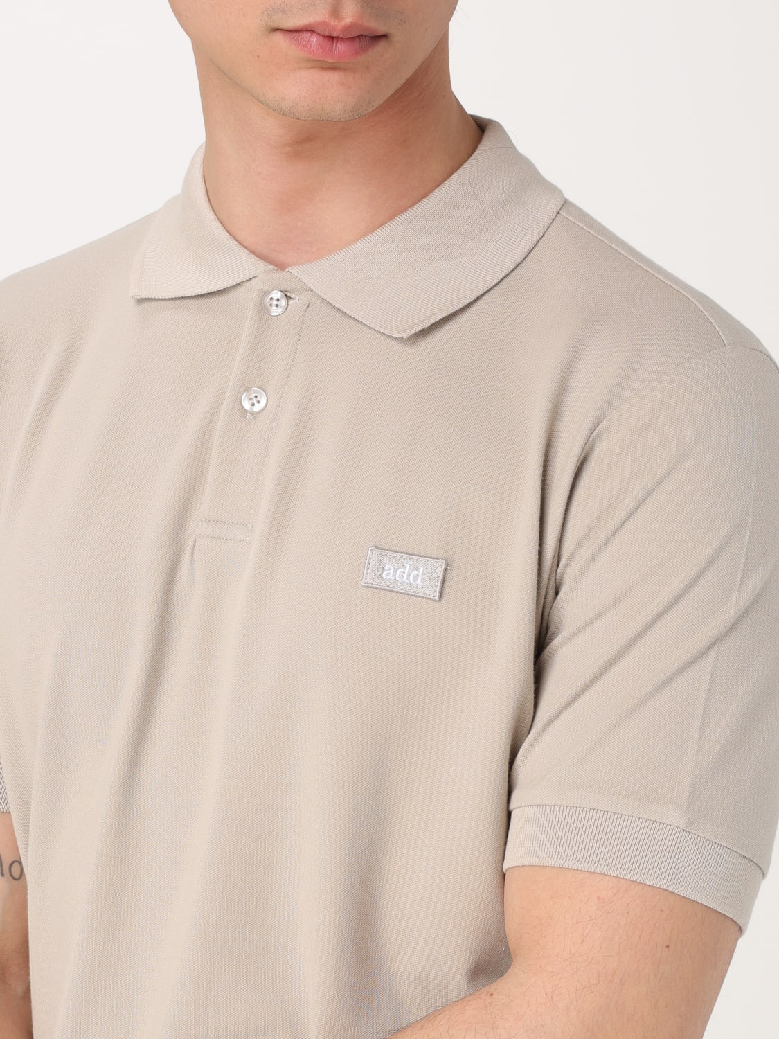 ADD POLO: Polo Add in cotone , Beige - Img 3