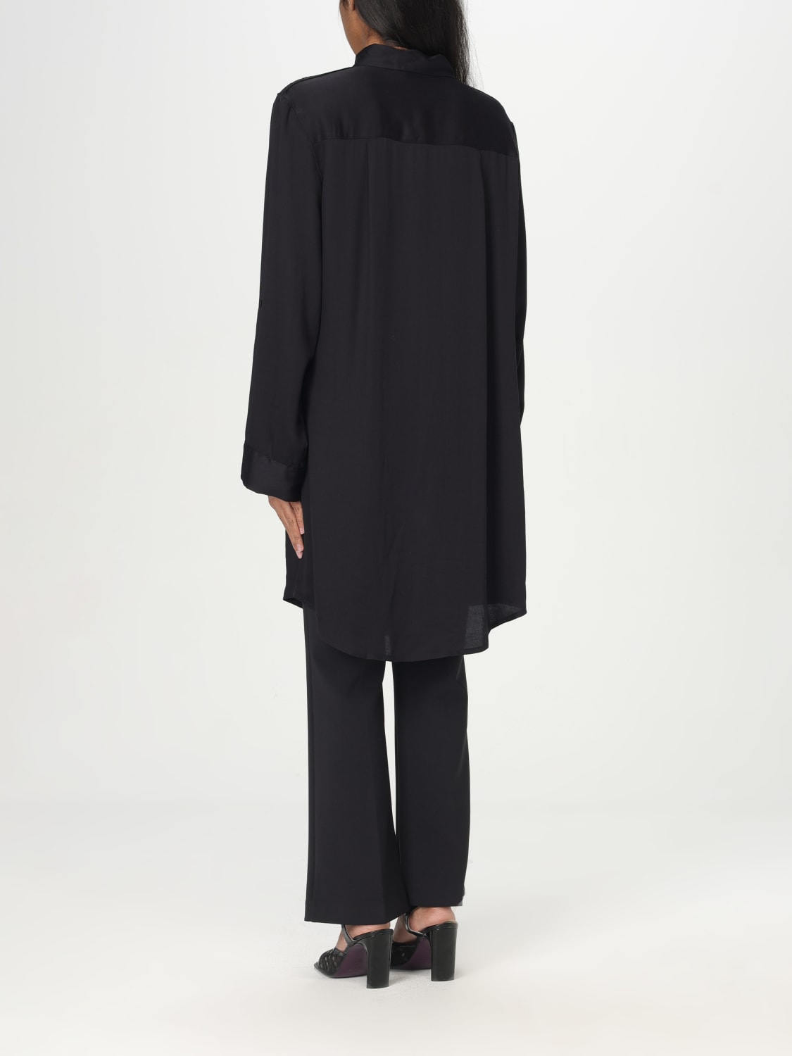 EMPORIO ARMANI SWIMWEAR SHIRT: Shirt woman Emporio Armani Swimwear, Black - Img 2