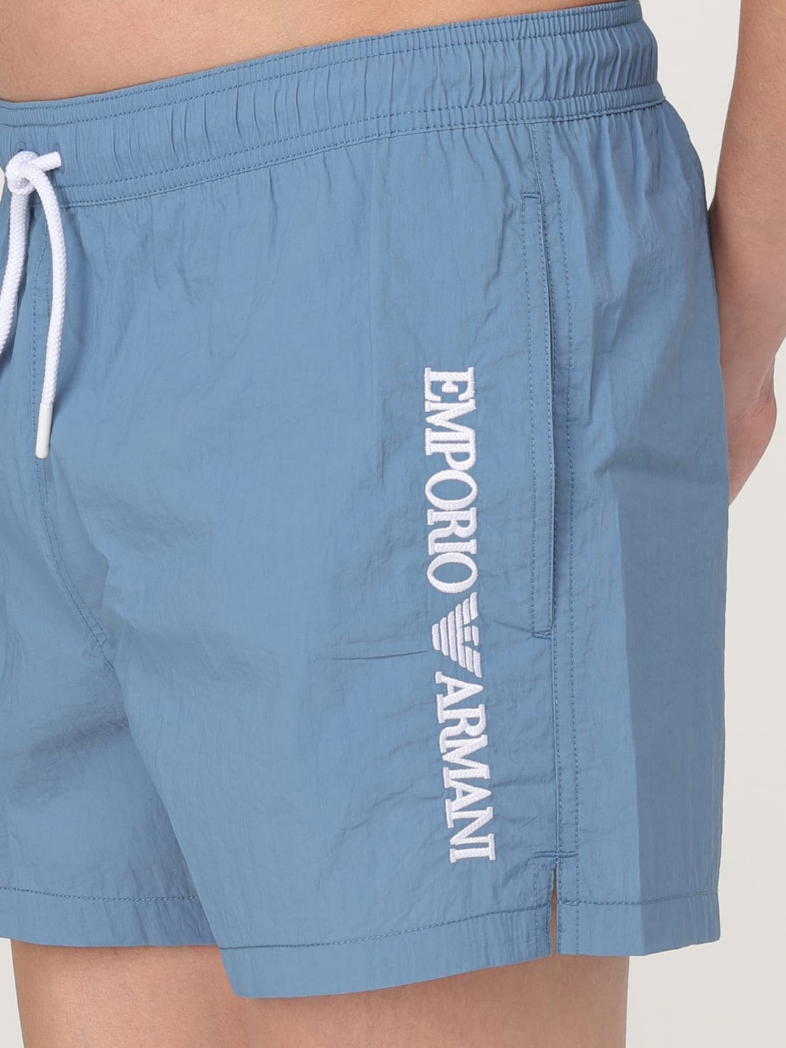 EMPORIO ARMANI SWIMWEAR COSTUME: Costume da bagno Emporio Armani Swimwear, Celeste - Img 3