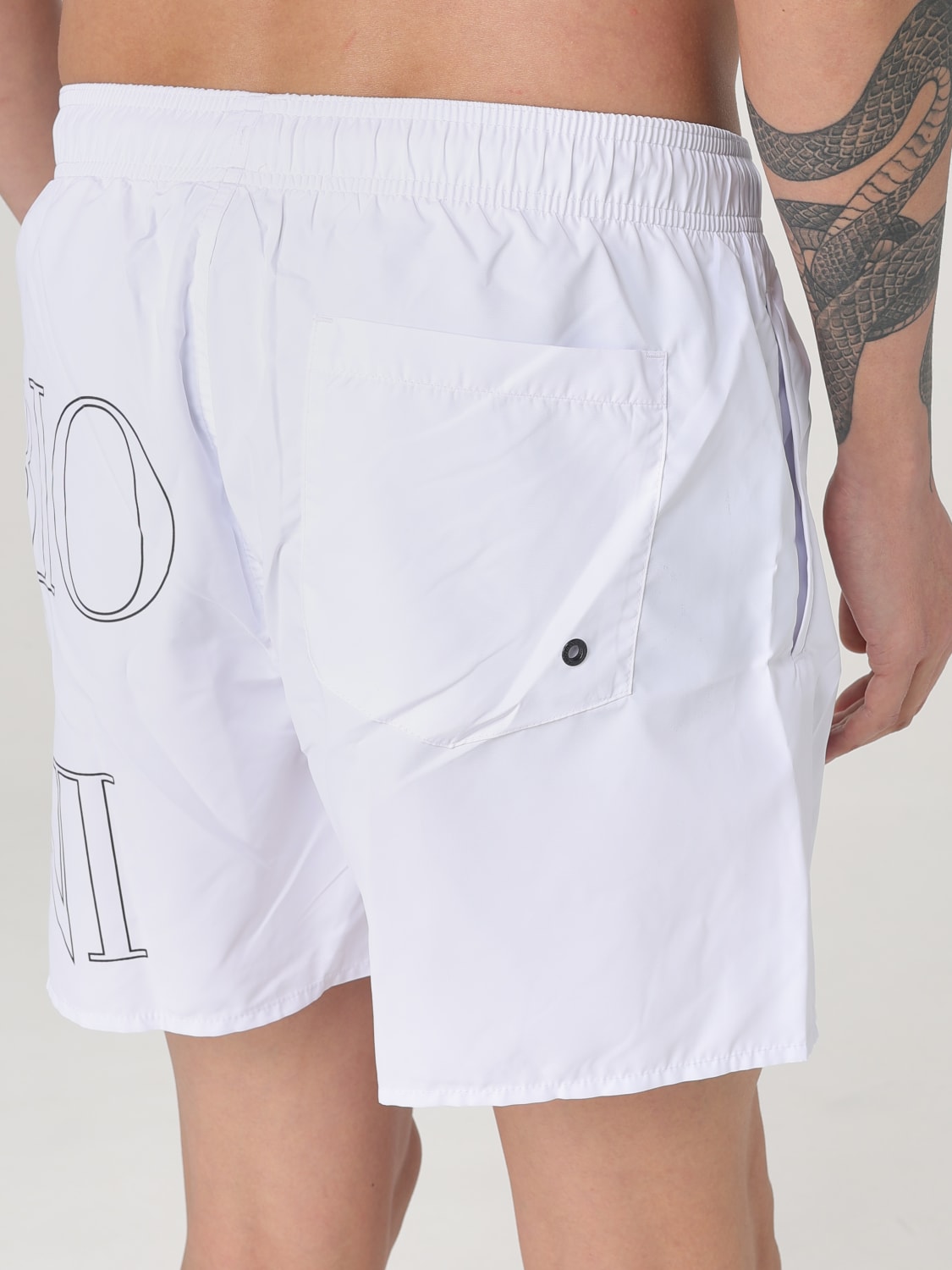 EMPORIO ARMANI SWIMWEAR COSTUME: Costume da bagno Emporio Armani Swimwear, Bianco - Img 3