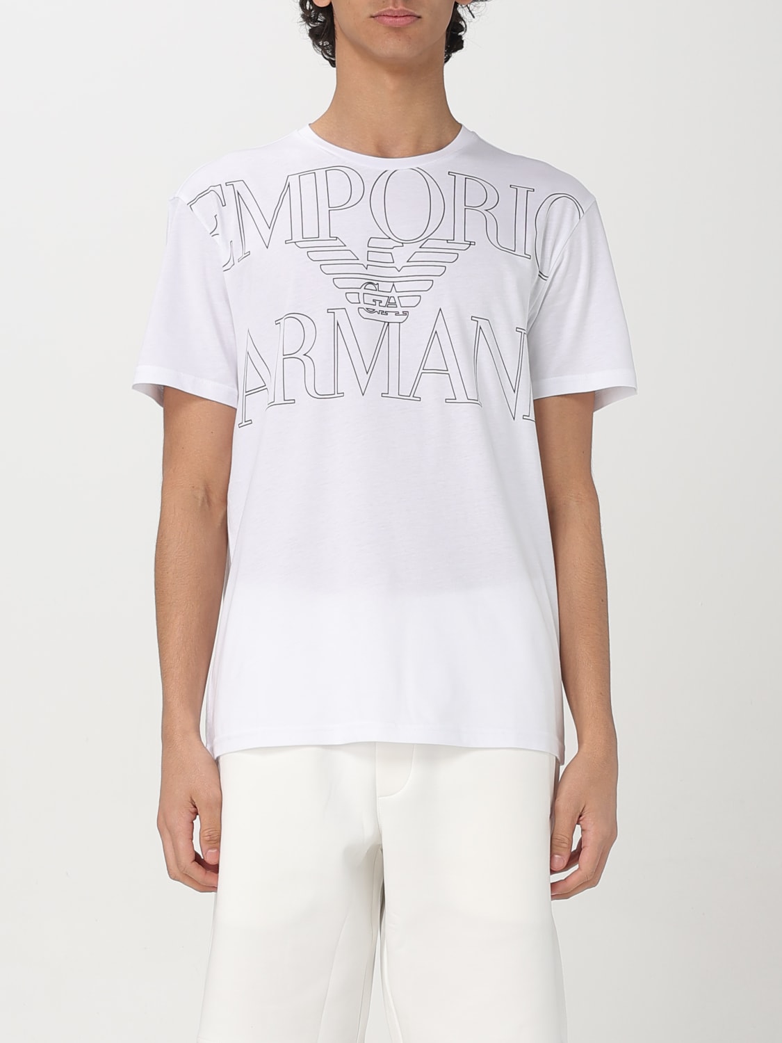 ARMANI BEACHWEAR Tシャツ EM000574-AF12326-U0002 EMPORIO ARMANI SWIMWEAR: T-shirt men - White | Emporio