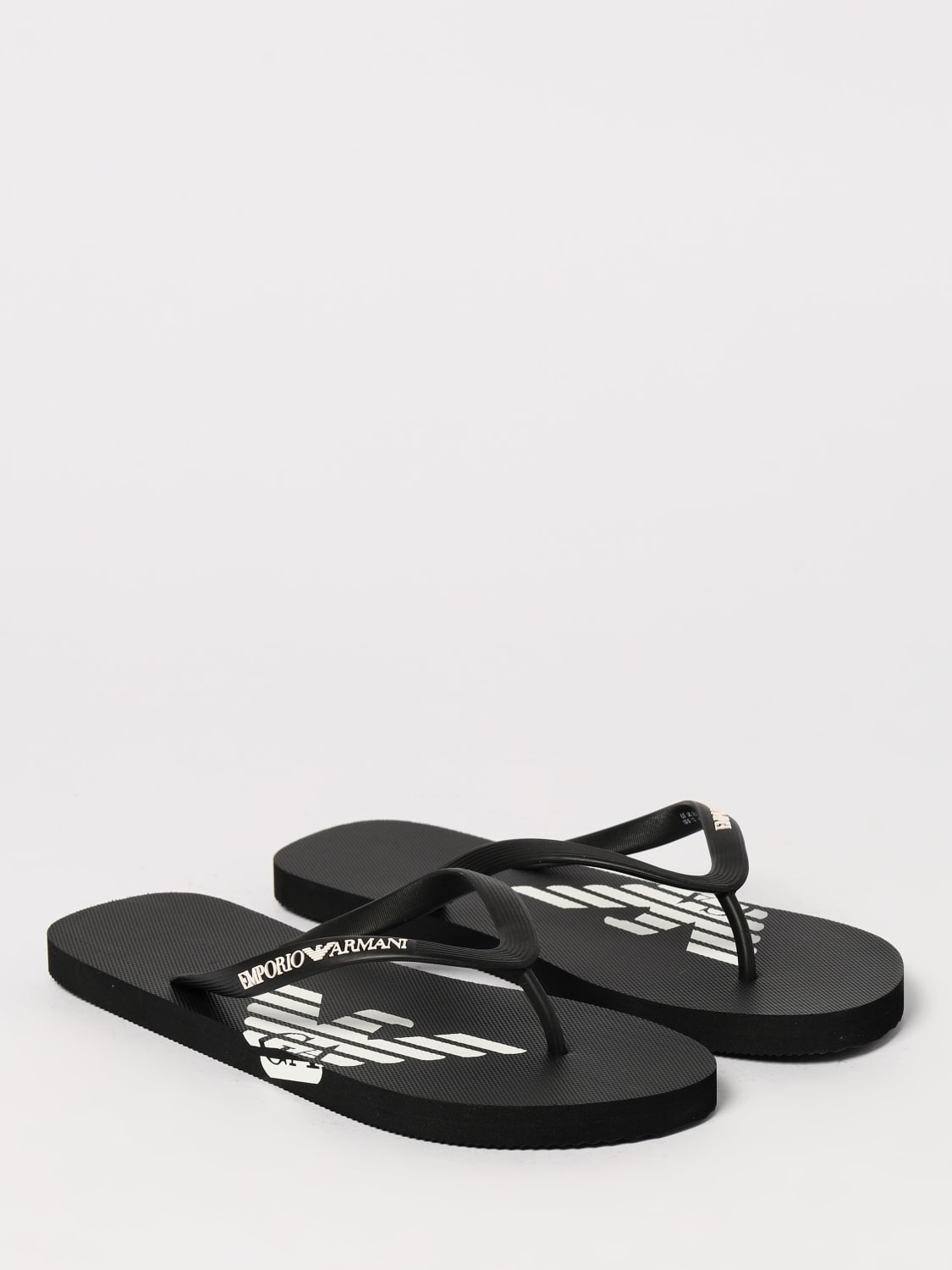 EMPORIO ARMANI SWIMWEAR SANDALI: Infradito Emporio Armani Swimwear in gomma , Nero - Img 2