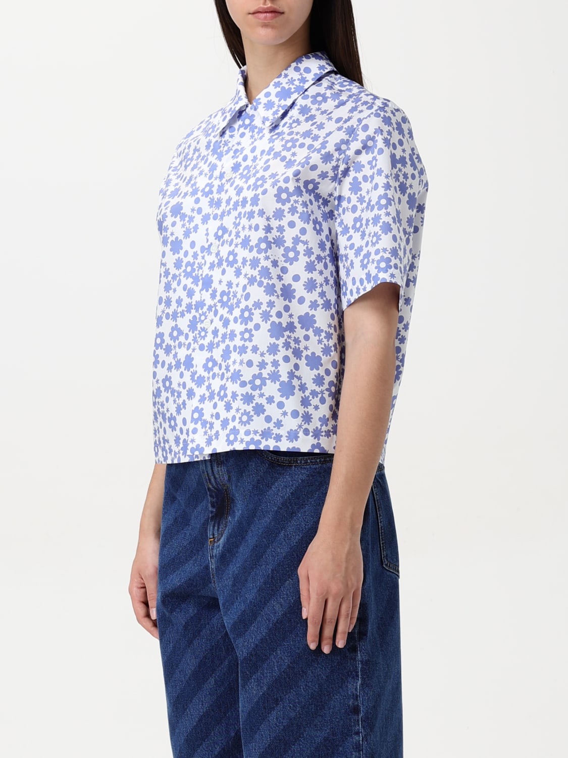 MARNI HEMDBLUSE: Hemdbluse damen Marni, Blau - Img 4